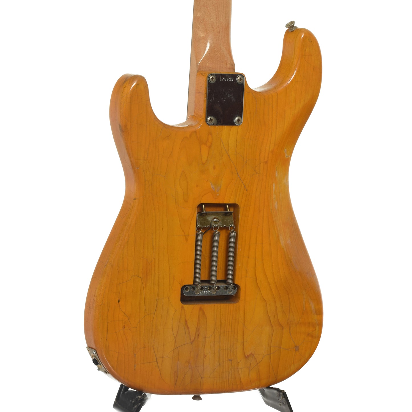 Back and side of Parts Part-o-Caster Electric Guitar