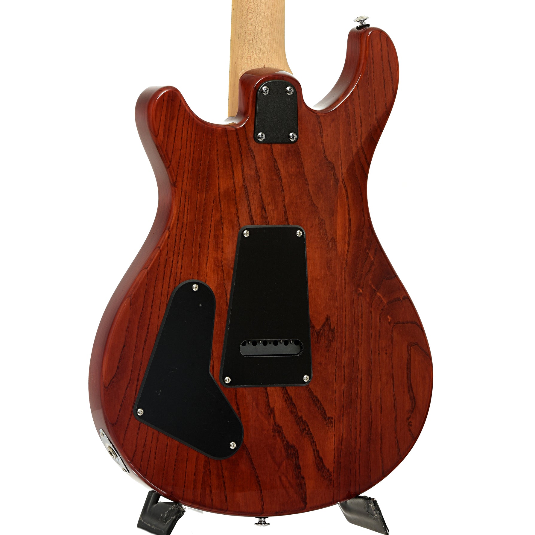 Back and side of PRS SE Swamp Ash Special Electric Guitar Vintage Sunburst, Shopworn