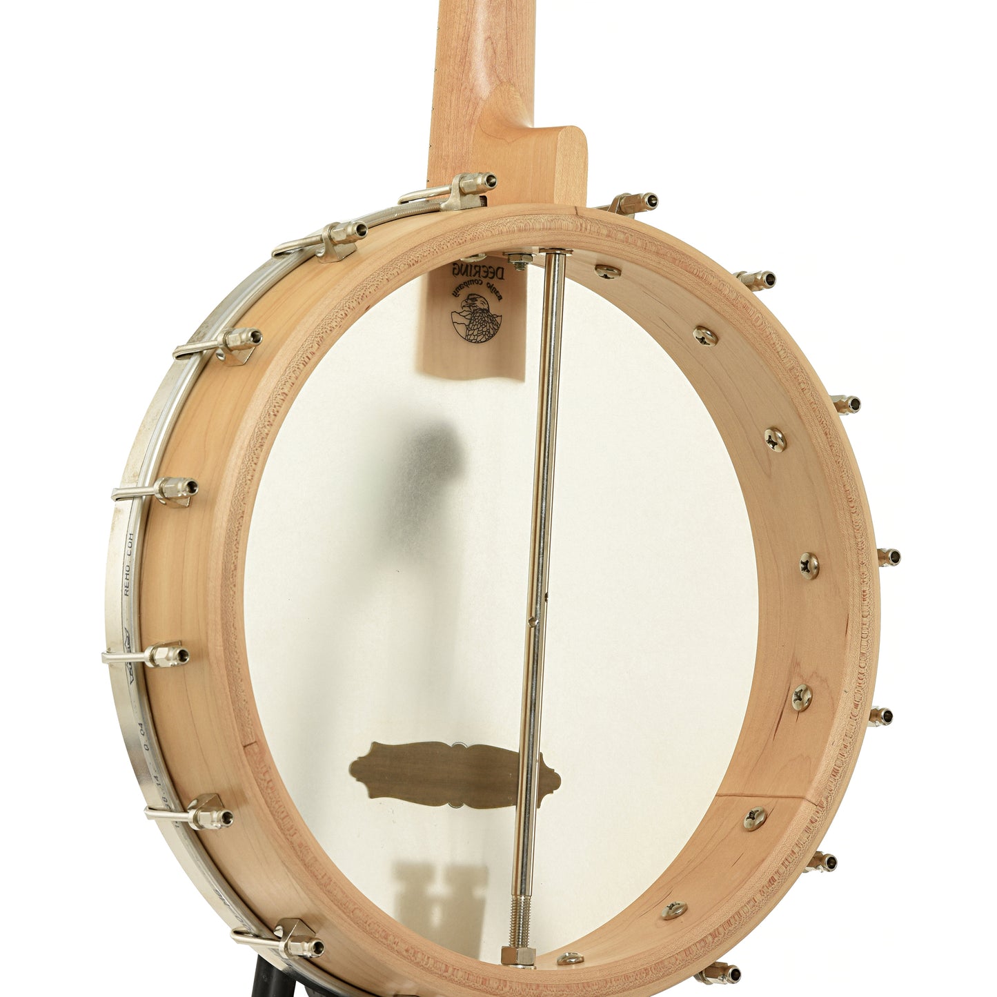 Back and side of Deering Goodtime Tenor Banjo Ukulele 