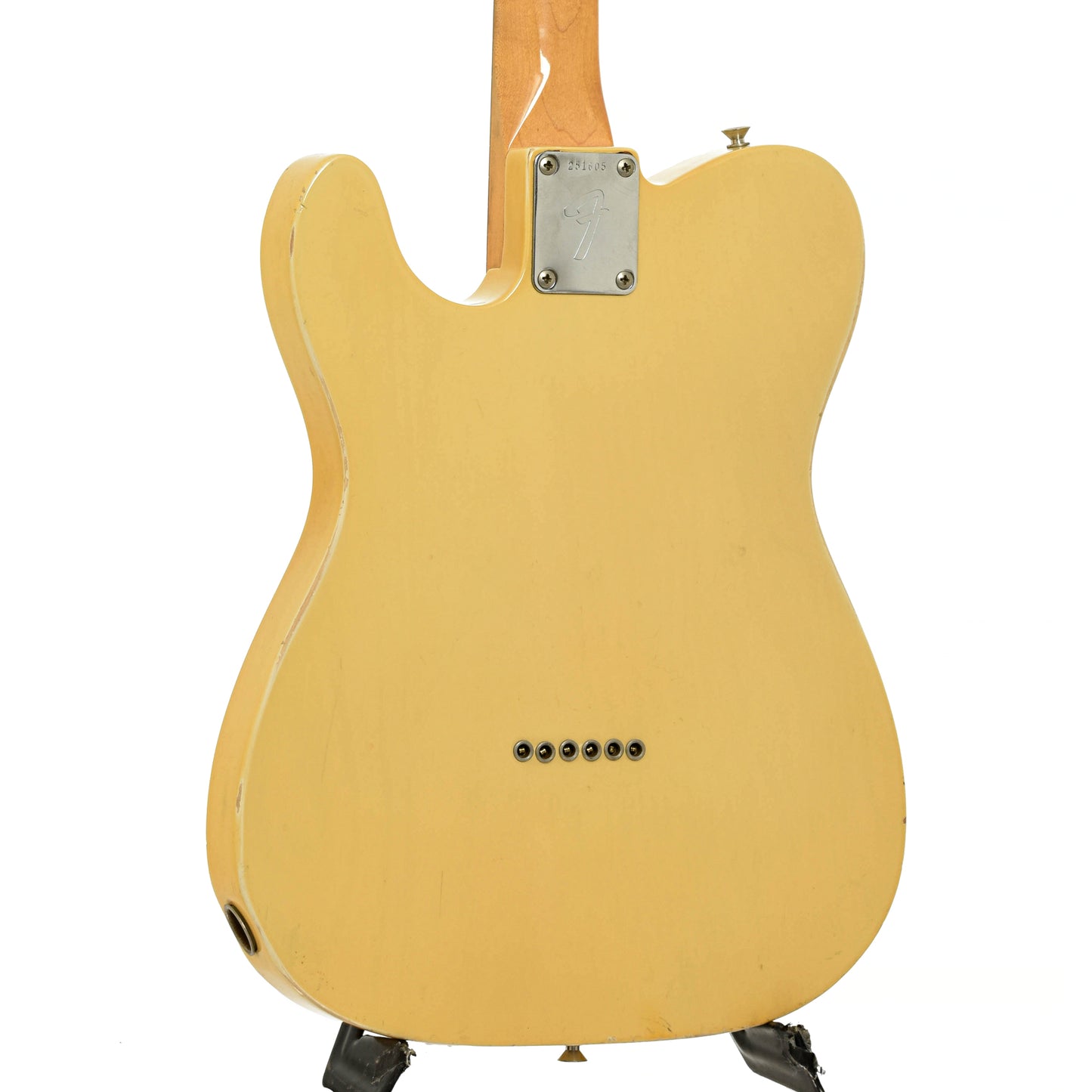 Back and side of Fender Telecaster Electric Guitar