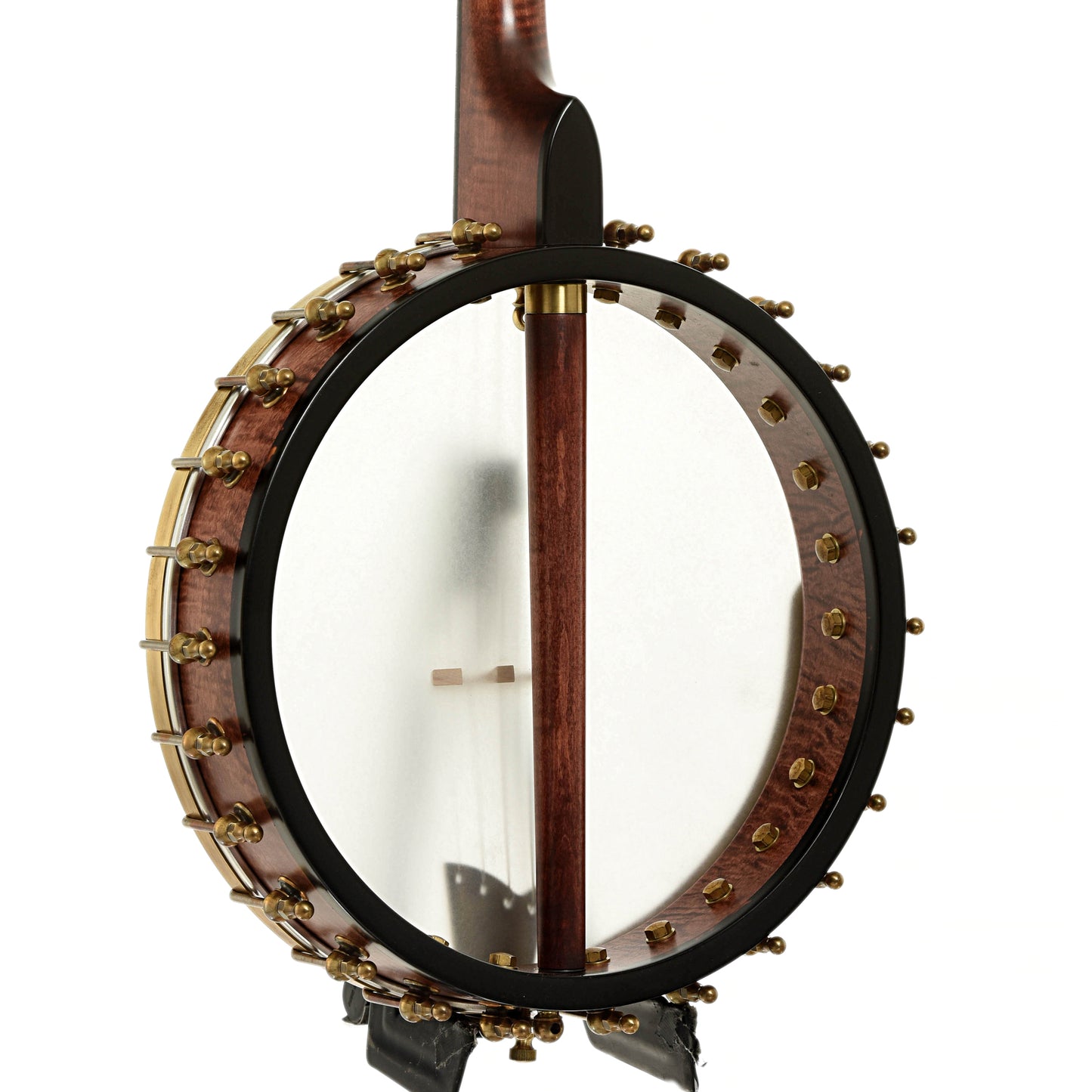 Back and side of Ome Wicklow 12" Maple Tenor Open Back Banjo
