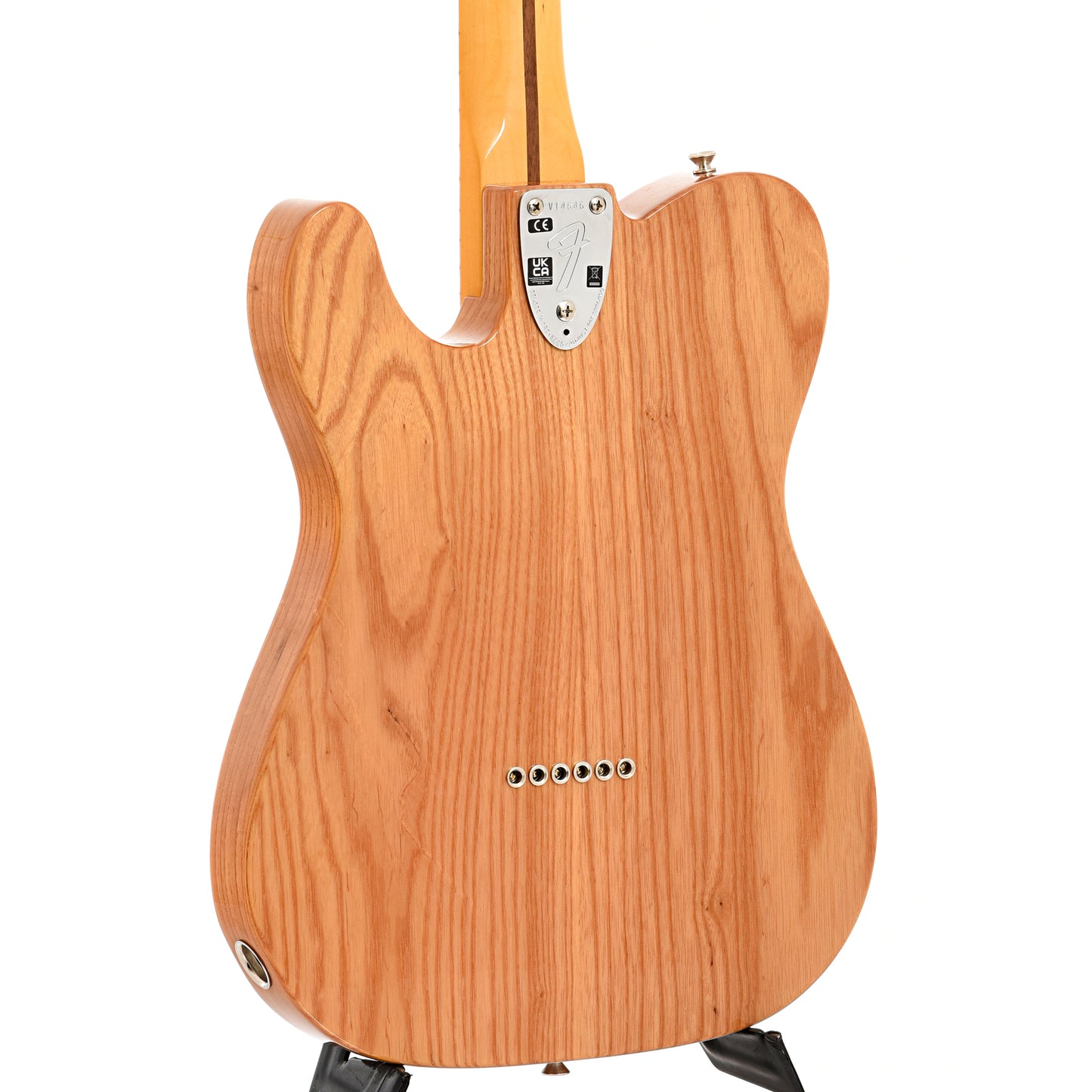 Back and side of Fender American Vintage II 1972 Telecaster Thinline, Aged Natural