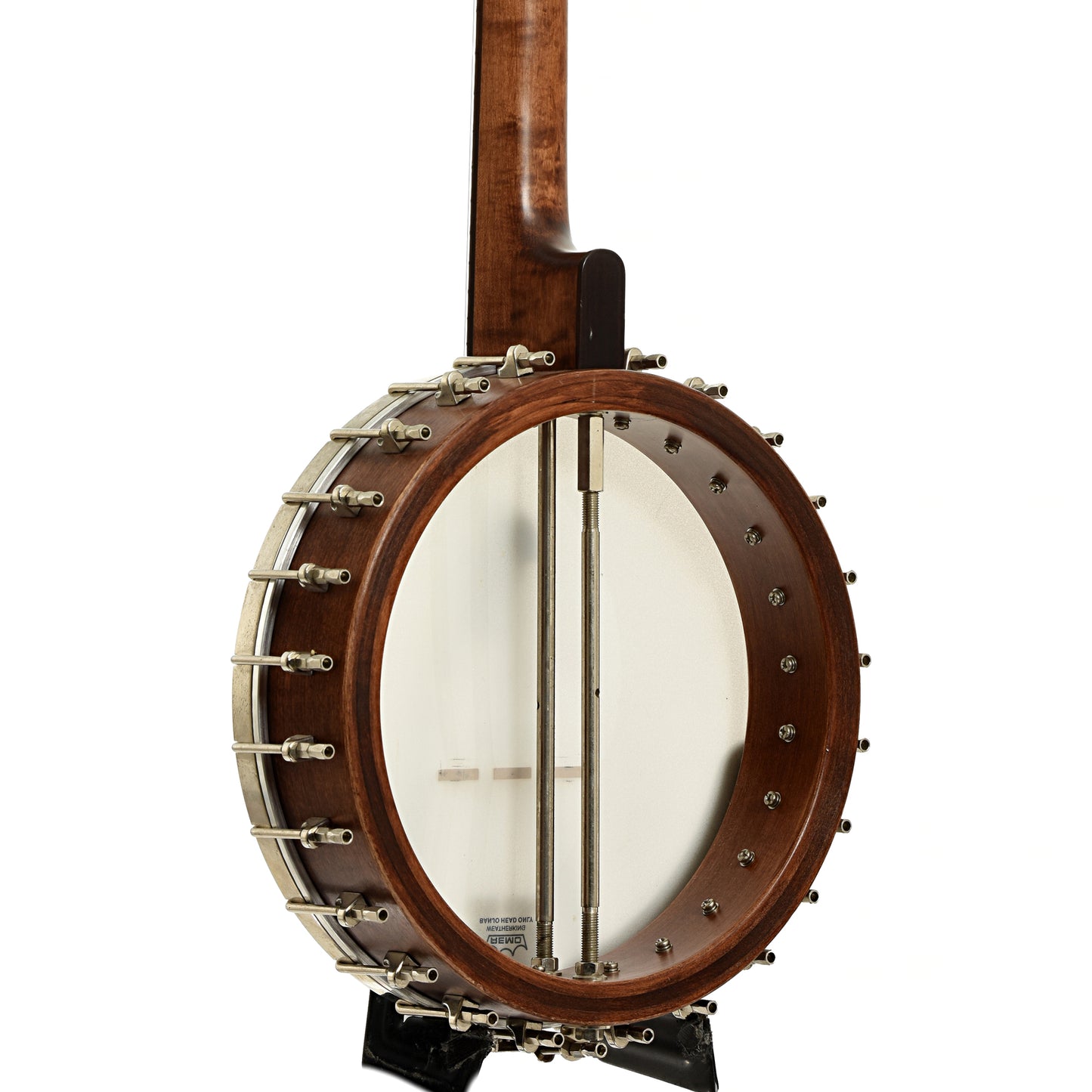 Back and side of Recording King RK-OT25 Madison Open Back Banjo