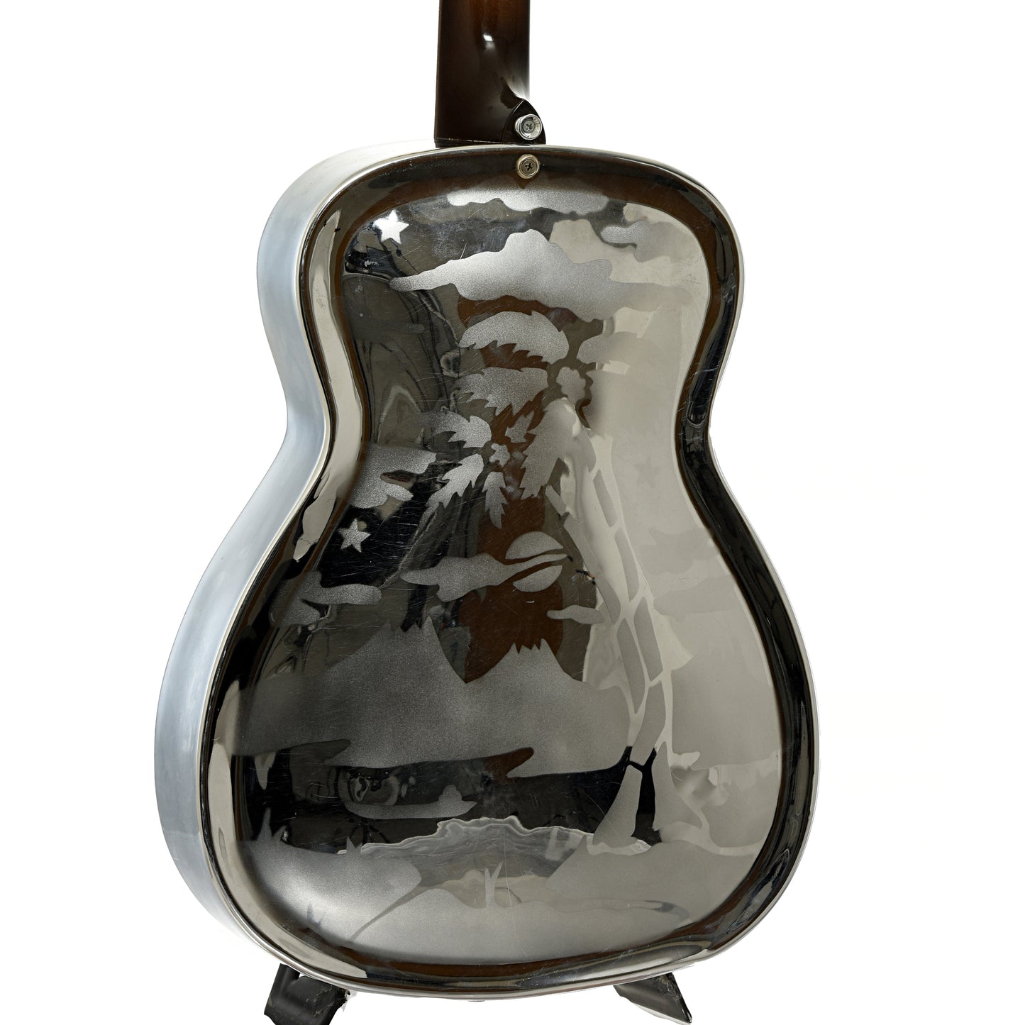 Back and side of Dobro Model 90 Duolian Resonator Guitar 