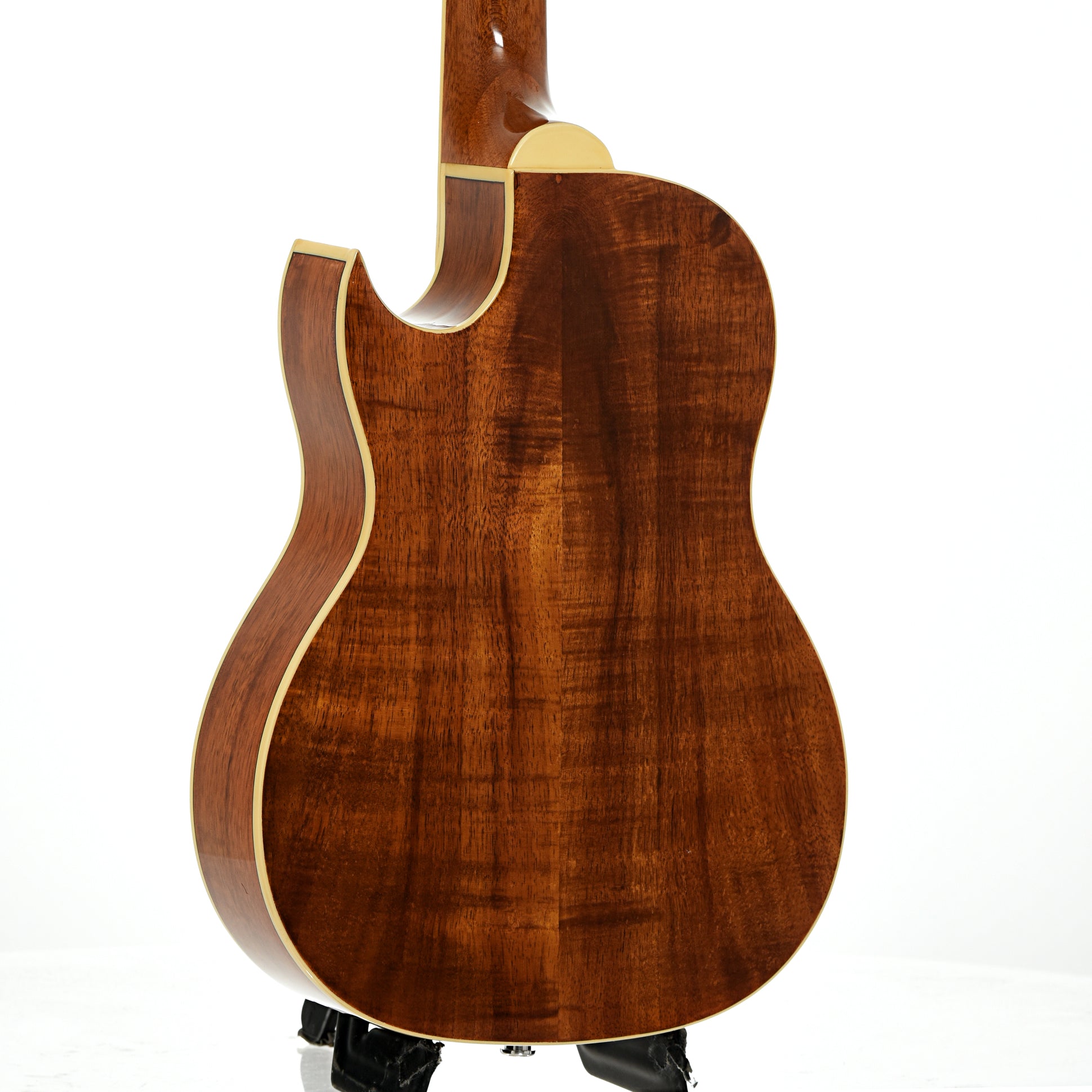 Back and side of Oscar Schmidt OU55CE Baritone Ukulele