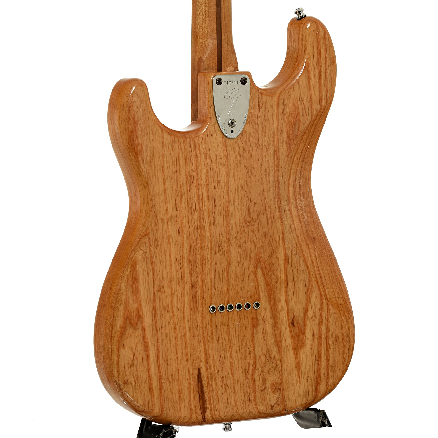 Back and side of Fender Stratocaster Electric Guitar 