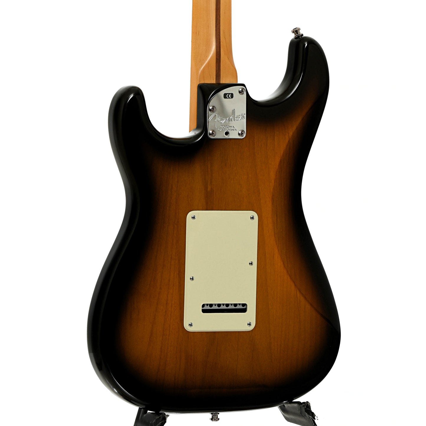 Back and side of Fender American Deluxe Stratocaster 