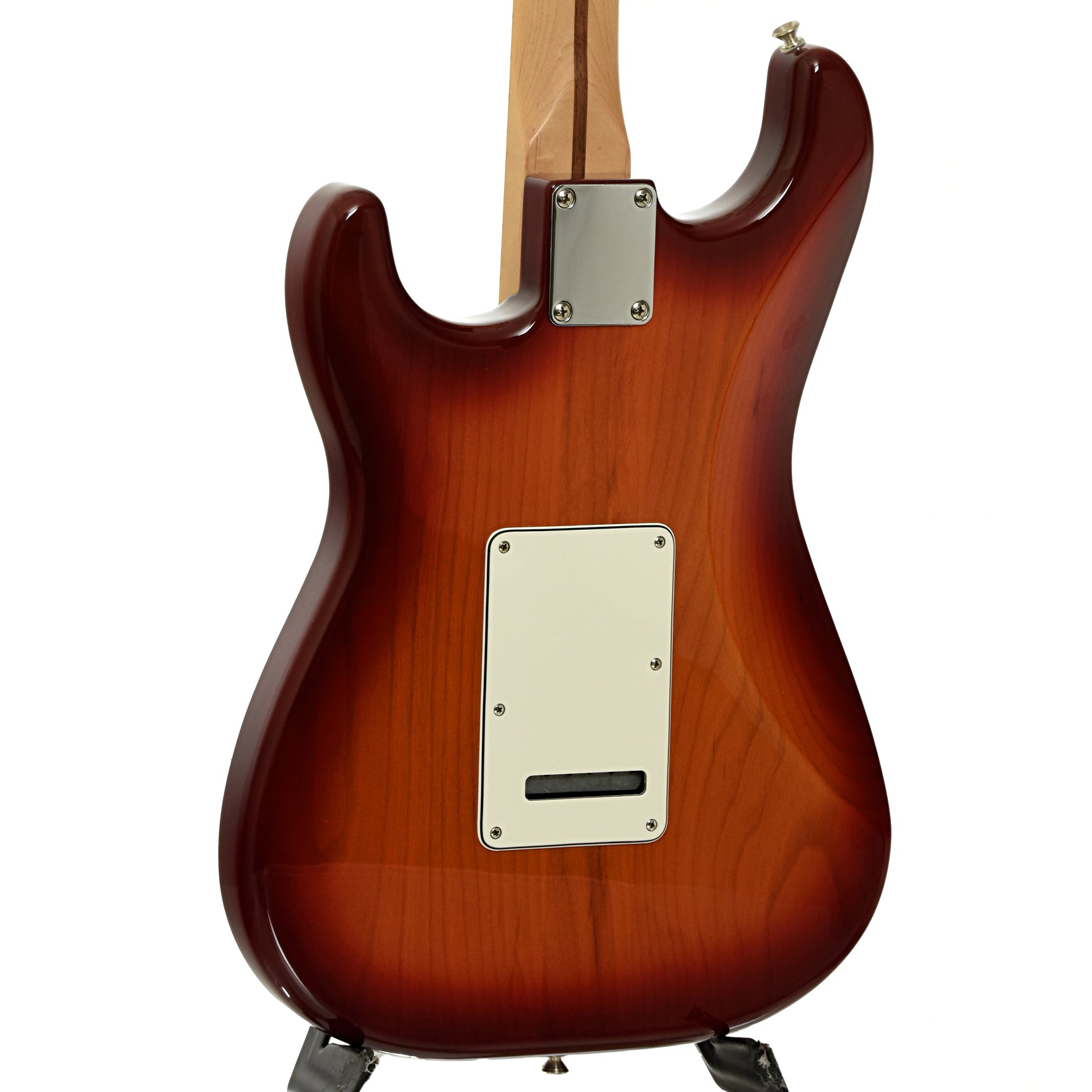 Back and side of Fender Stratocoaster HSS Plus Top Electric Guitar
