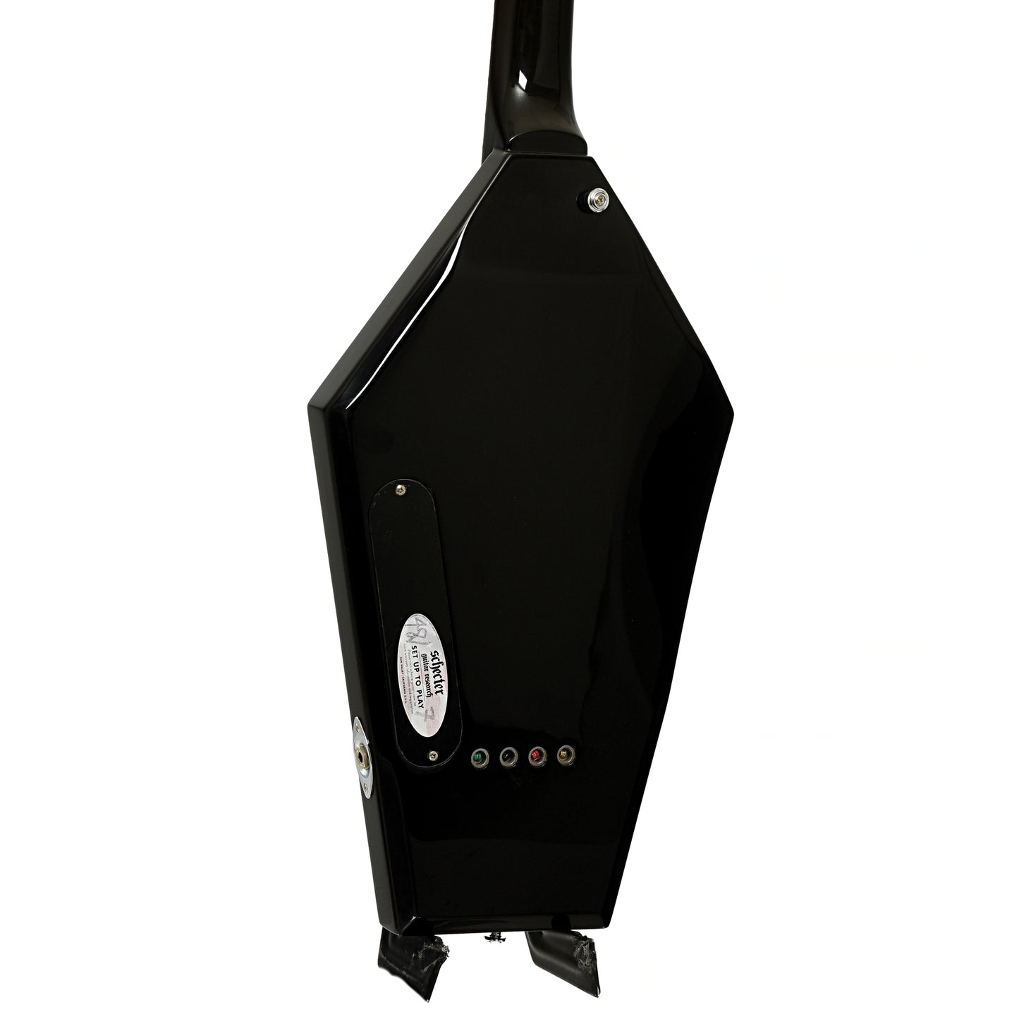 Back and side of Schecter Diamond Series Sean Yseult Casket Electric Bass