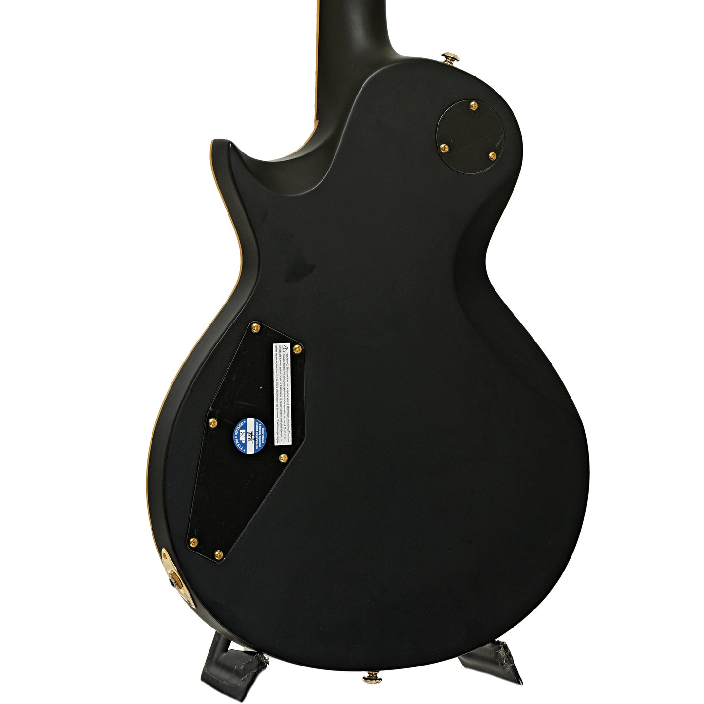 Back and side of ESP LTD EC-1000 Electric Guitar, Vintage Black with Duncans