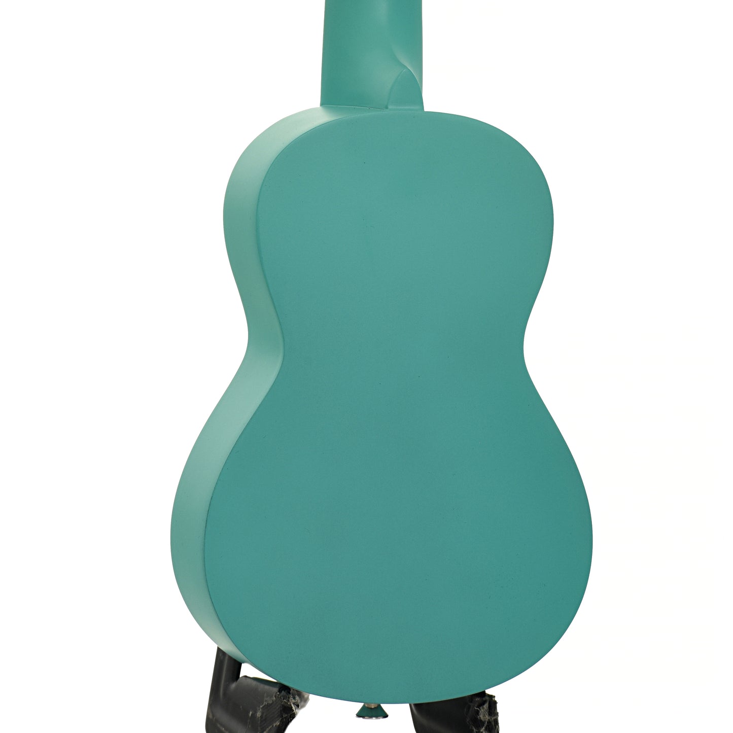 Back and side of Ohana SK-10 Soprano Ukulele Starter Pack, Turquoise