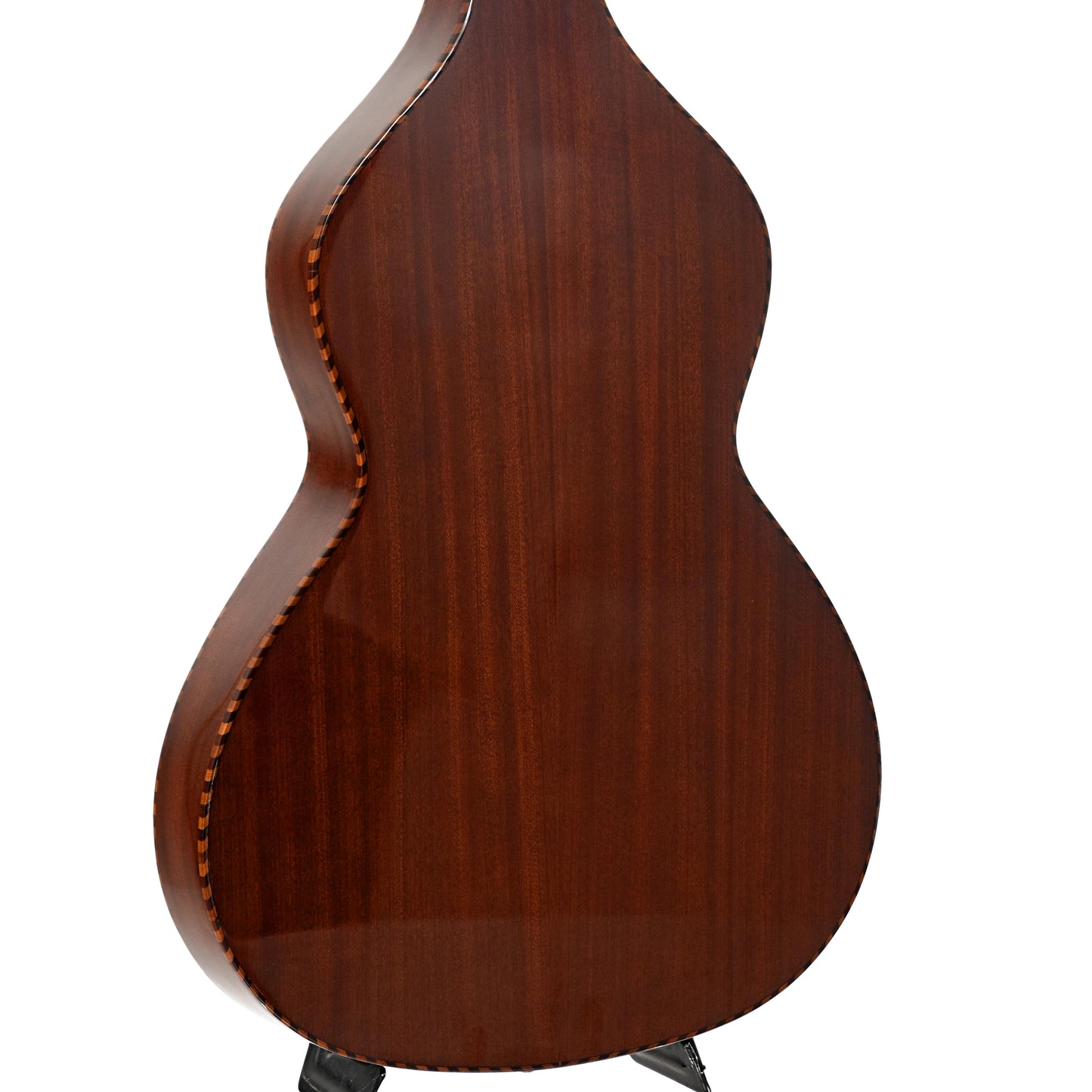 Back and side of Gold Tone SM Weissenborn Plus & Case, Shopworn