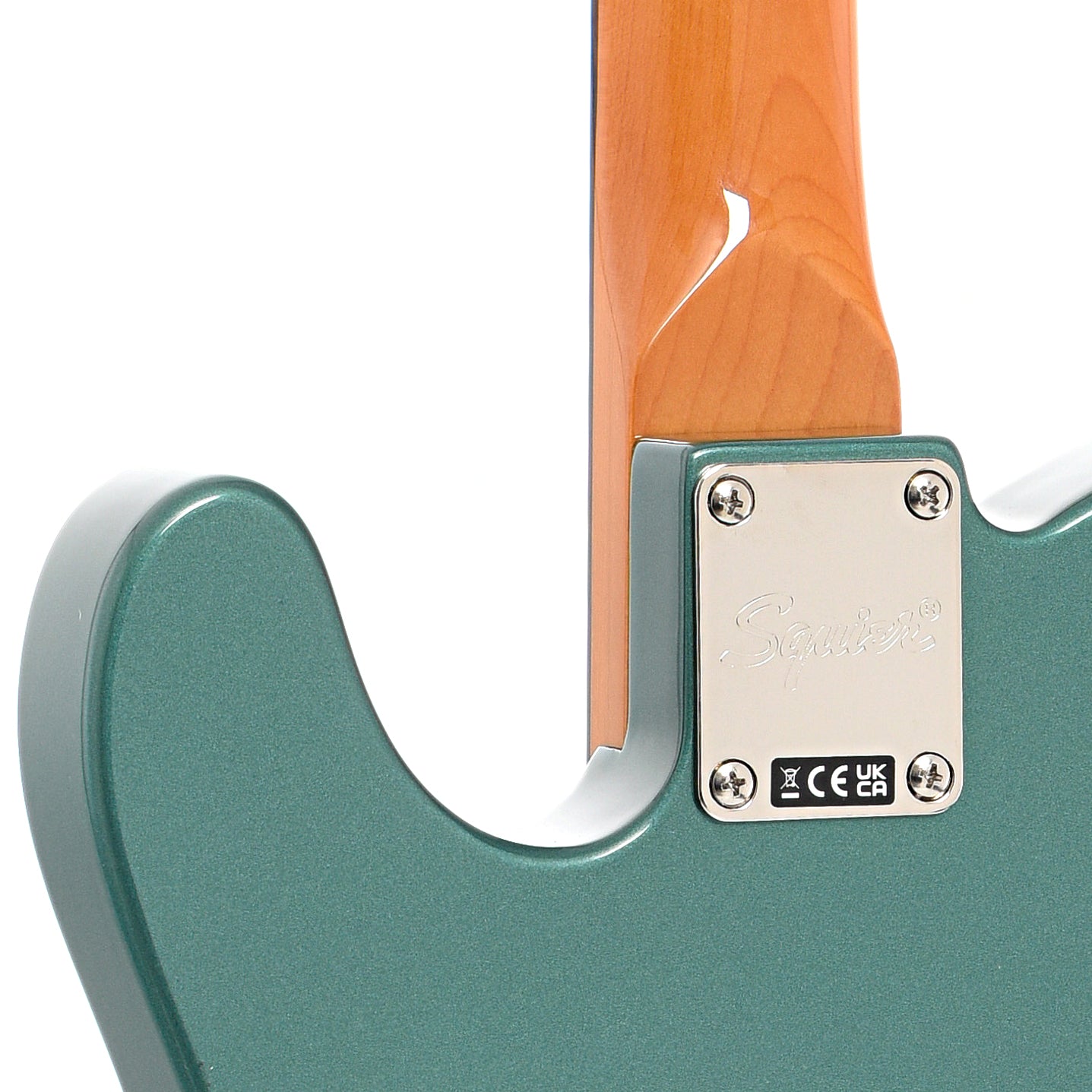 Neck joint of Squier Limited Edition Classic Vibe '60s Telecaster SH, Sherwood Green