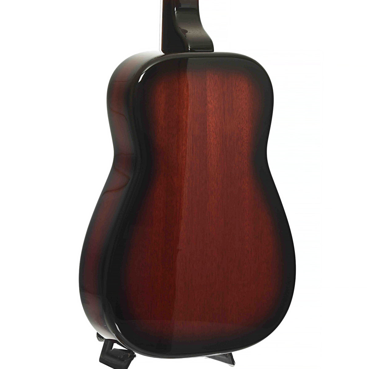 Back & Side of Beard Belle Squareneck Resonator Guitar & Case, Black Satin Hardware