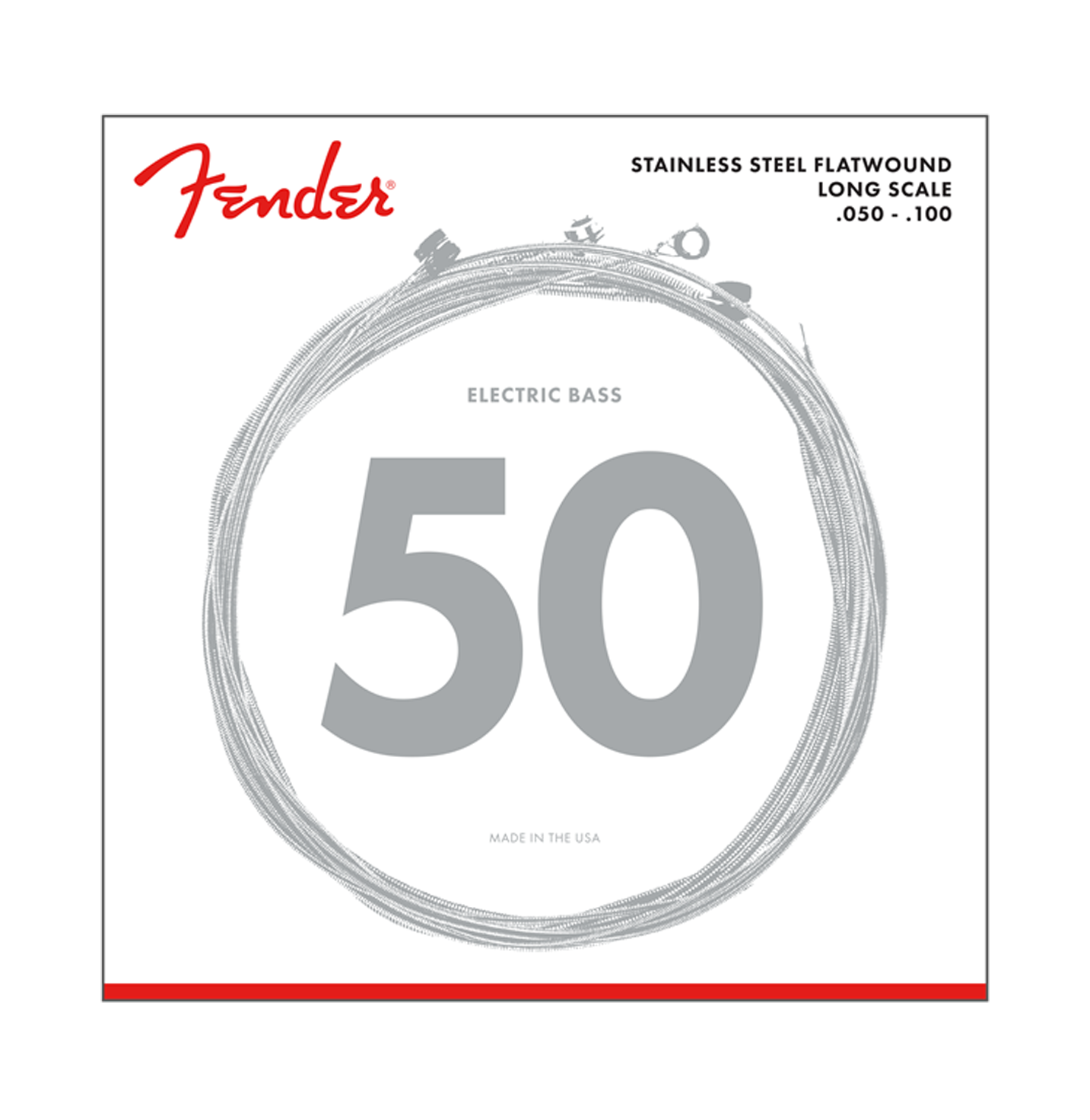 Image 1 of Fender 9050ML Stainless Steel Flatwound Light Electric Bass Strings - SKU# 9050ML : Product Type Strings : Elderly Instruments