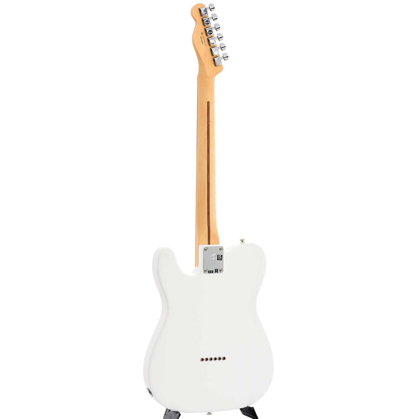 Full back and side of Fender Player Telecaster, Polar White