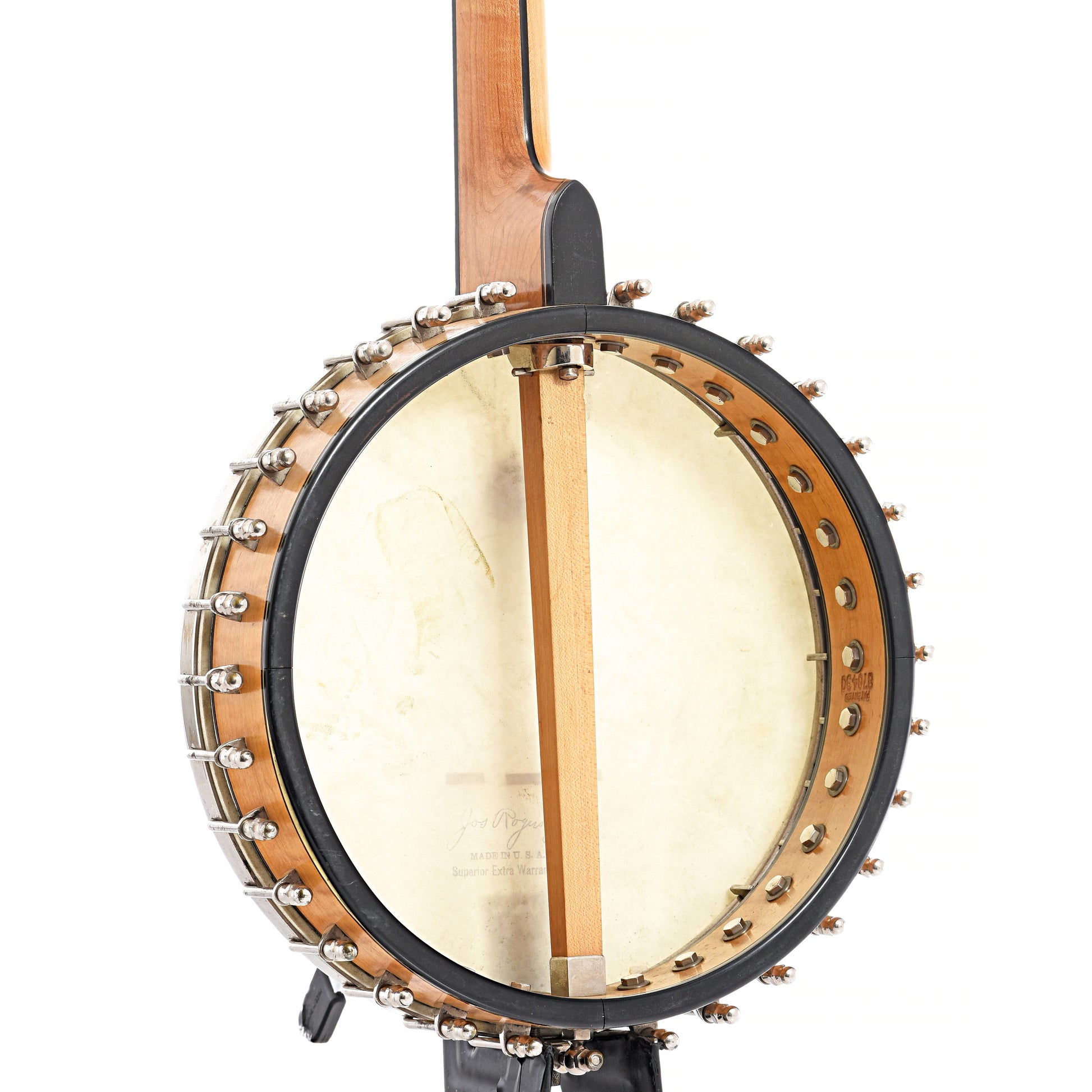 Back and side of Lyon & Healy (UNMARKED) No.475 Tenor Banjo