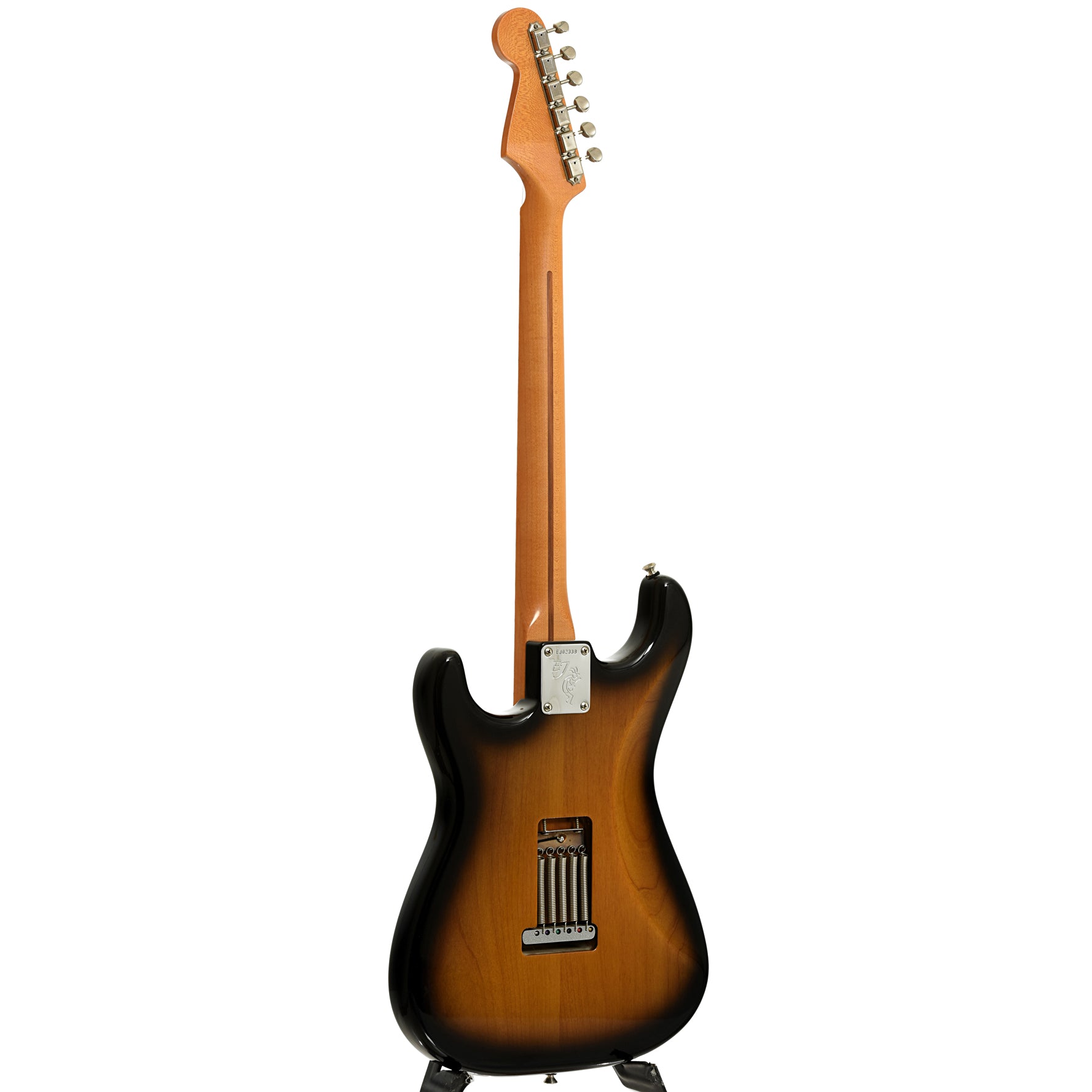 Full back and side of Fender Eric Johnson Stratocaster Electric Guitar