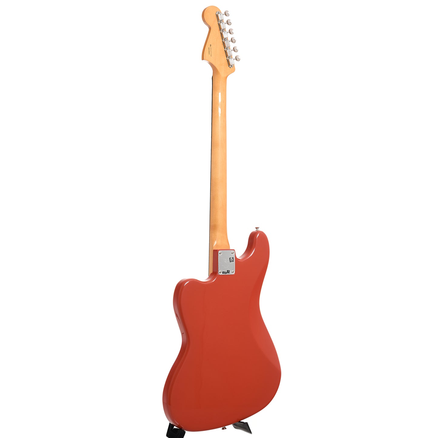 Full back and side of Fender Vintera II '60s Bass VI, Fiesta Red