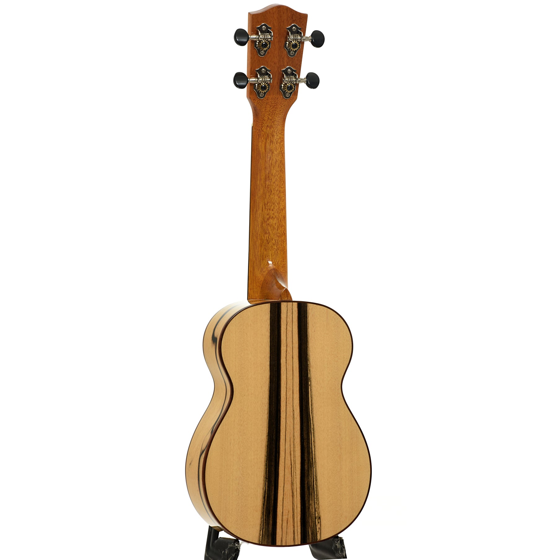 Full back andside of Ohana SK-70BWE Soprano Uke