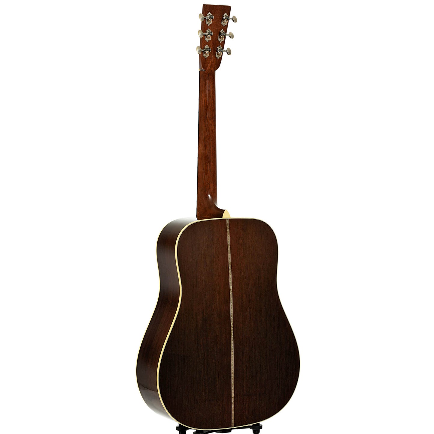Full back and side of Martin Custom Shop D-28 Authentic, Madagascar Rosewood, Acoustic Guitar 
