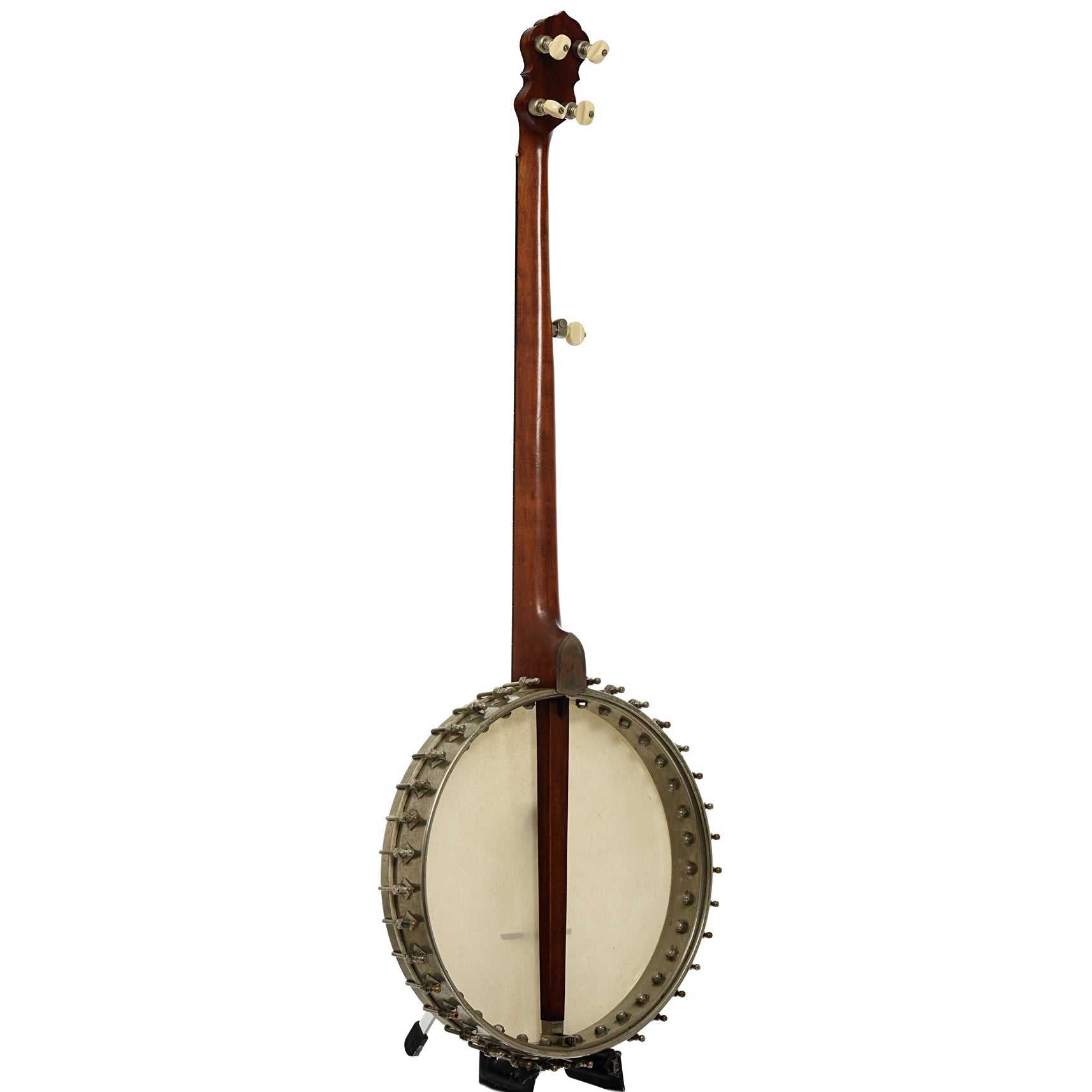Full back and side of Victor Kraske Baxter's Model Open Back Banjo