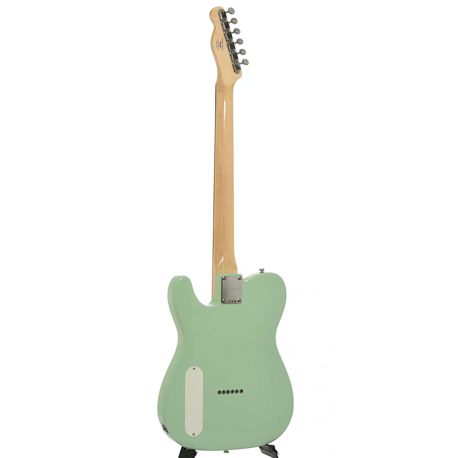 Full back and side of Fender Squier Paranormal Baritone Cabronita Telecaster Electric Guitar