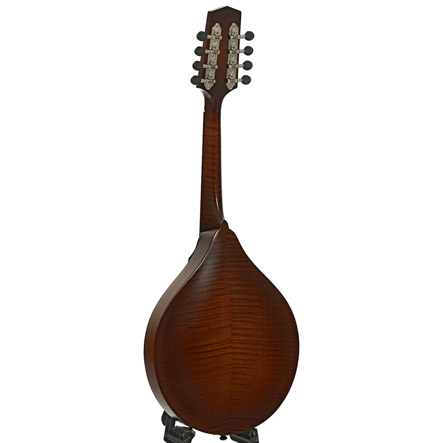 Full back and side of Northfield Workshop NFM-A5 Model M Mandolin, Dark Leatherburst