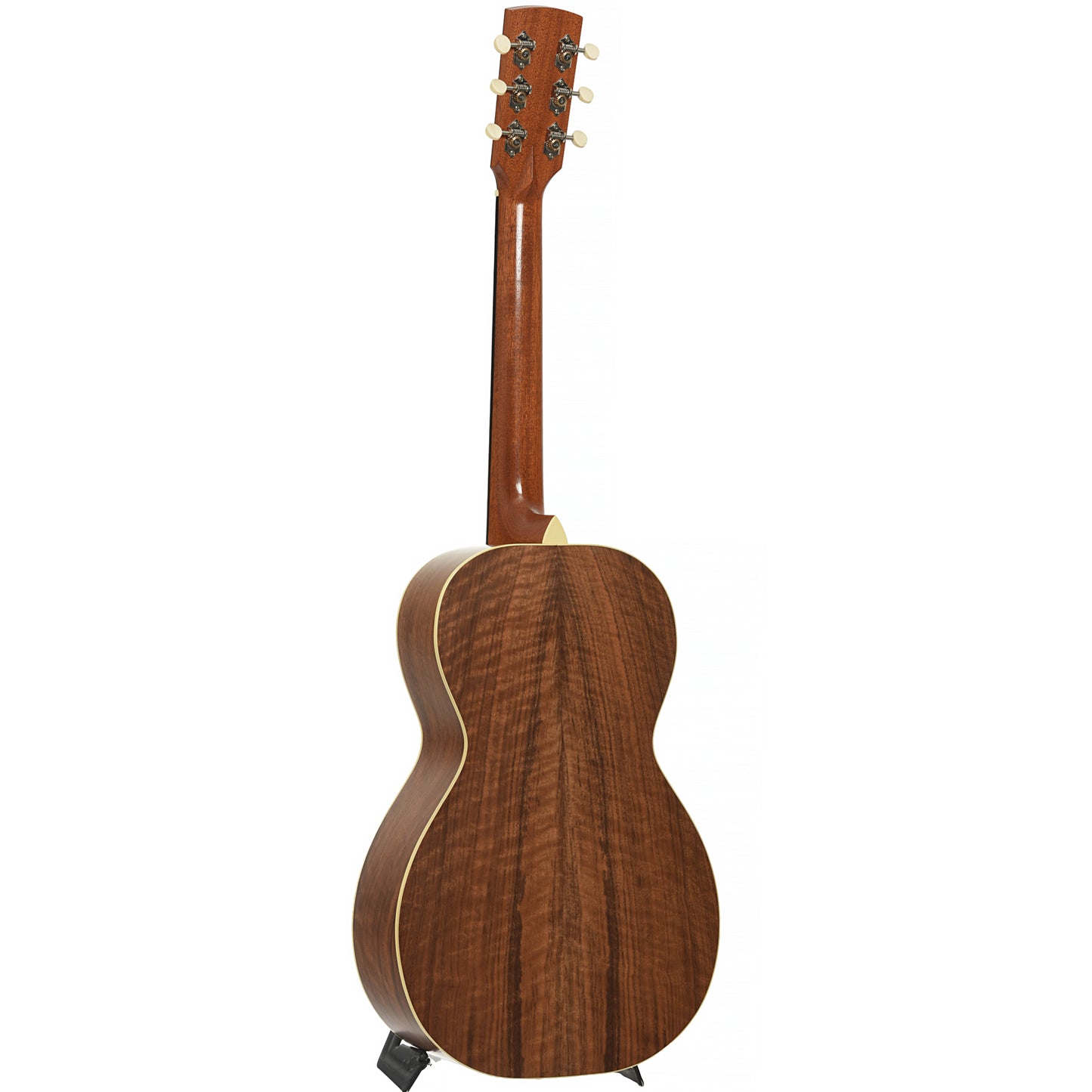 Full back and side of Cirrus Walnut C Parlor Acoustic Guitar 