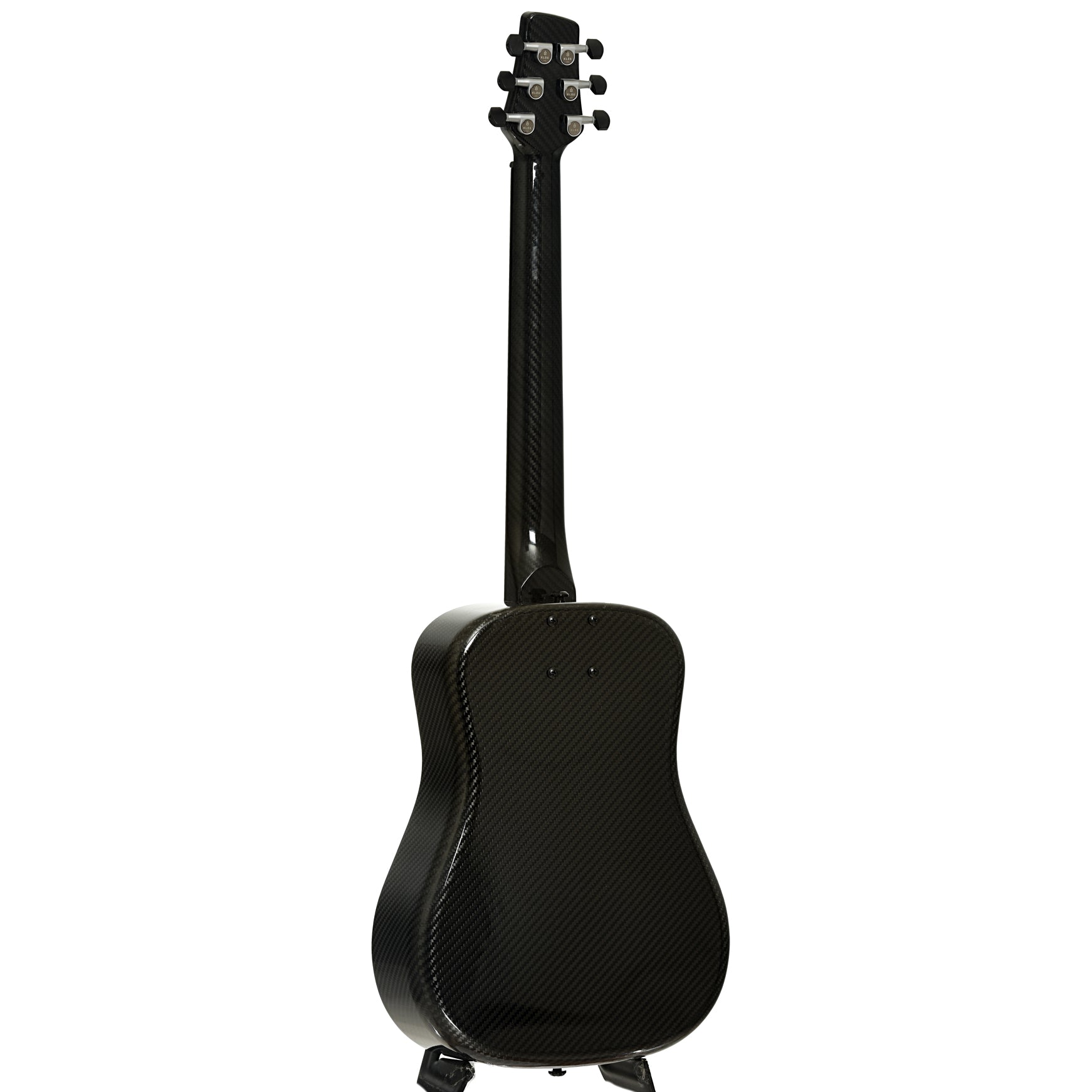 Full back and side of KLOS Full Carbon Travel Acoustic Guitar
