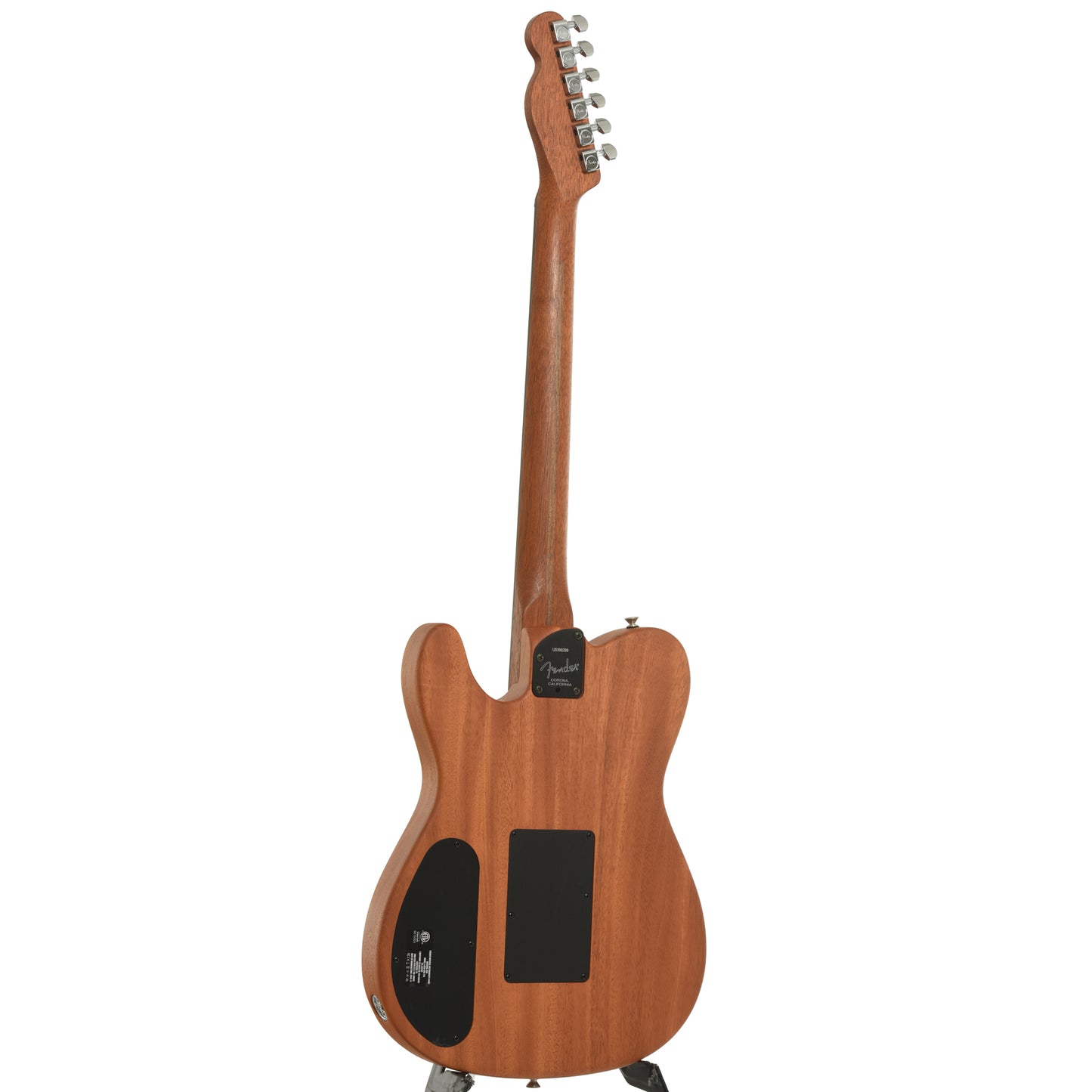 Full back and side of Fender Acoustasonic Telecaster Acoustic-Electric Guitar