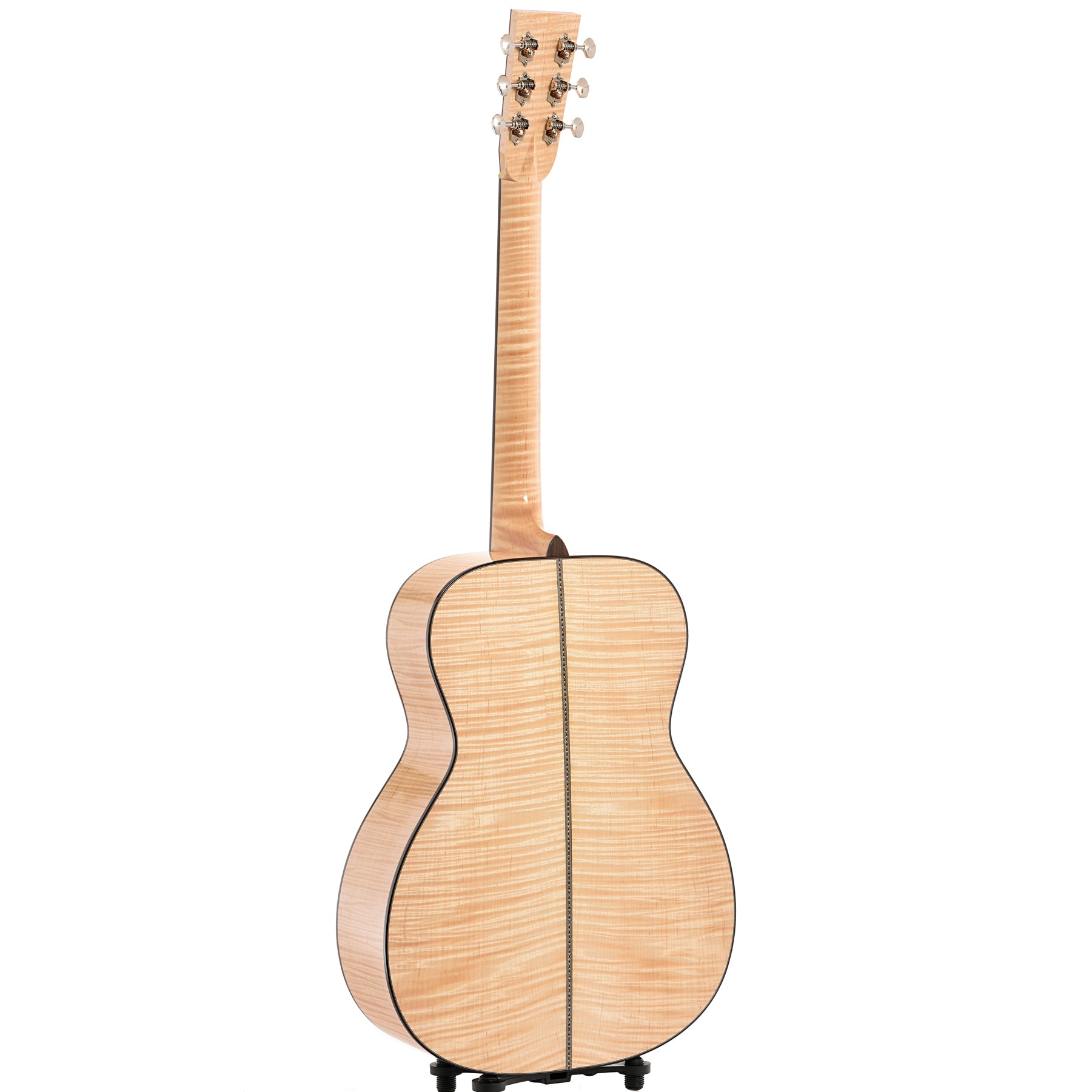 Full back and side of Santa Cruz OM Maple Custom Acoustic Guitar