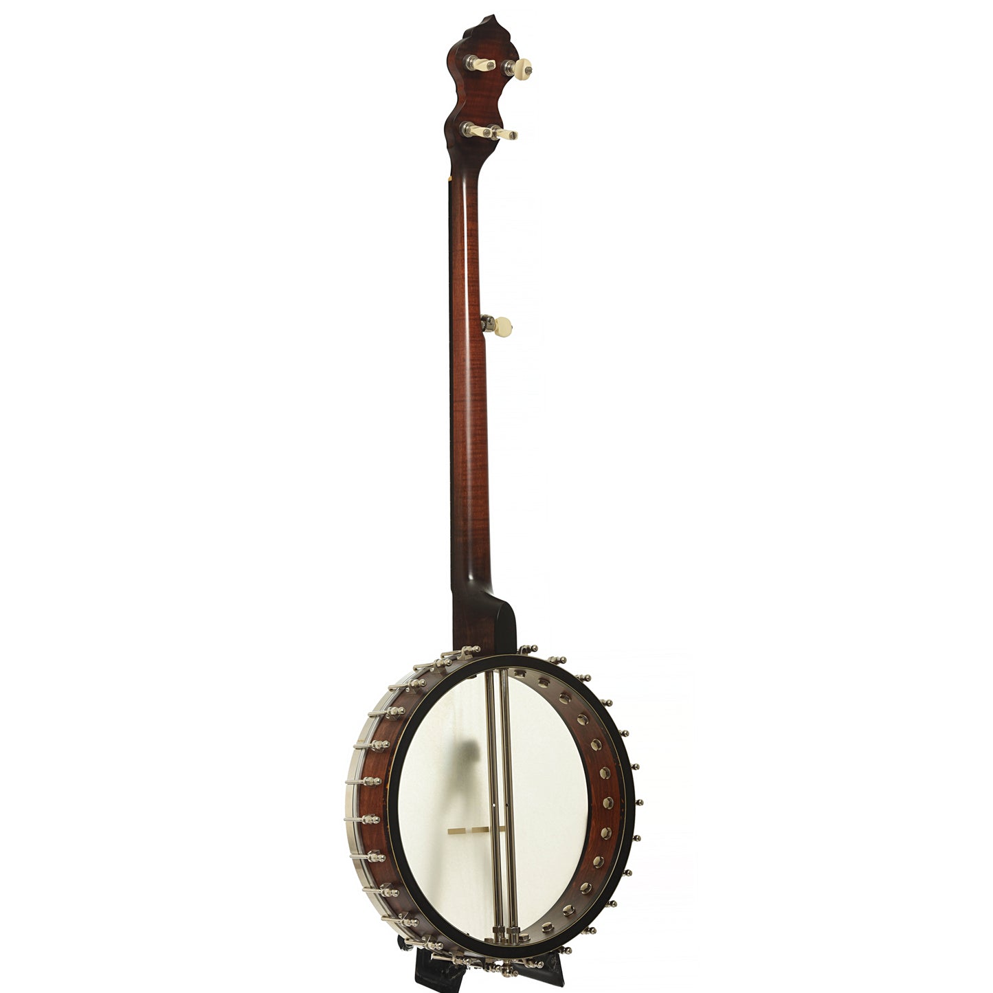 Full back and side of Ome Juniper Deluxe 12" Open Back Banjo