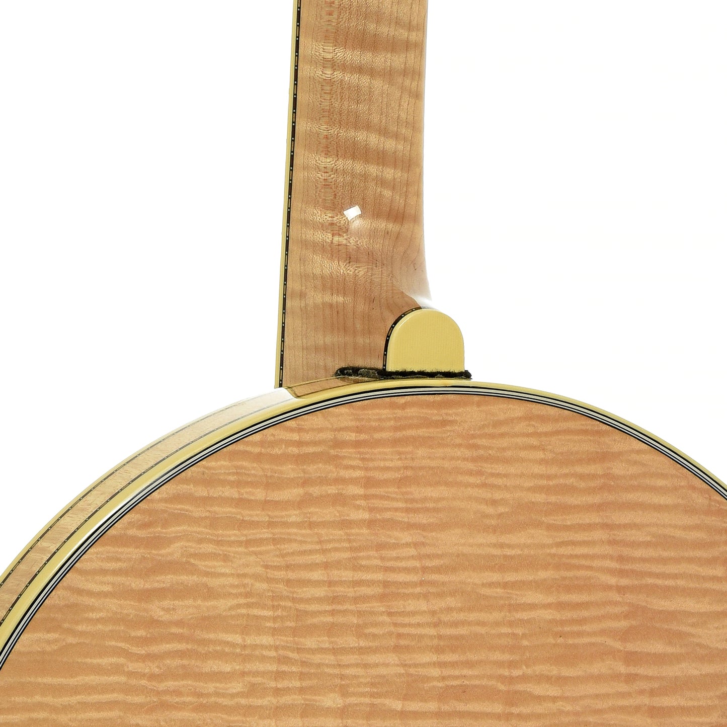 Neck joint of Deering Calico Resonator Banjo