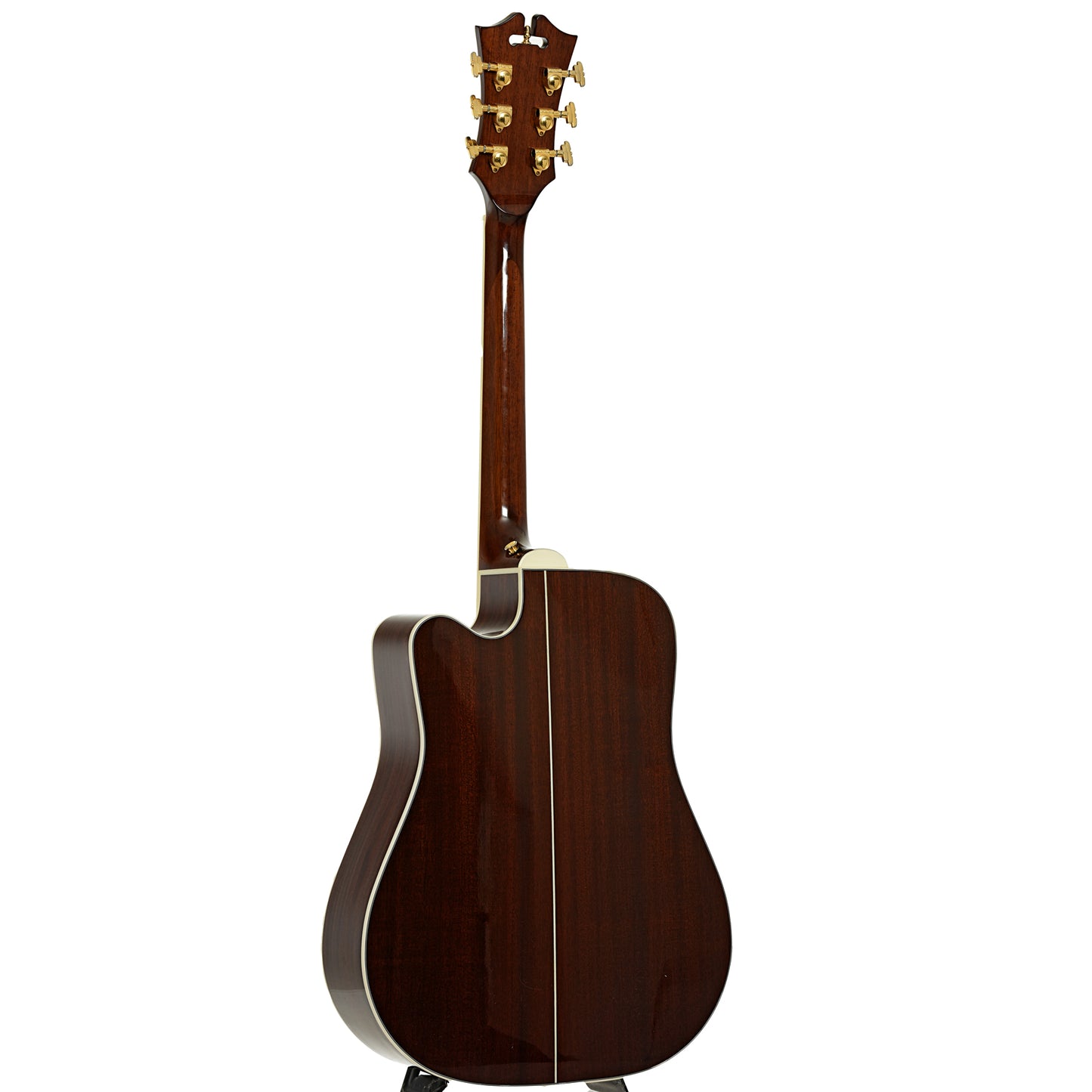 Full back and side of D'Angelico Brooklyn DAASD400 Natural Acoustic Guitar