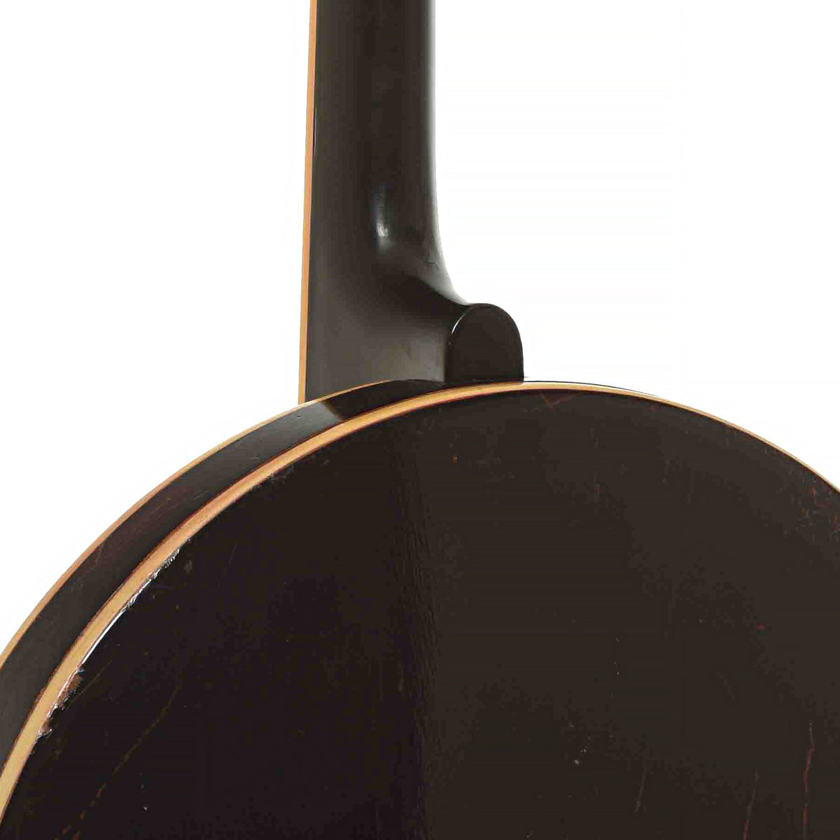 Heel and Resonator of Gibson TB-3 Tenor Banjo