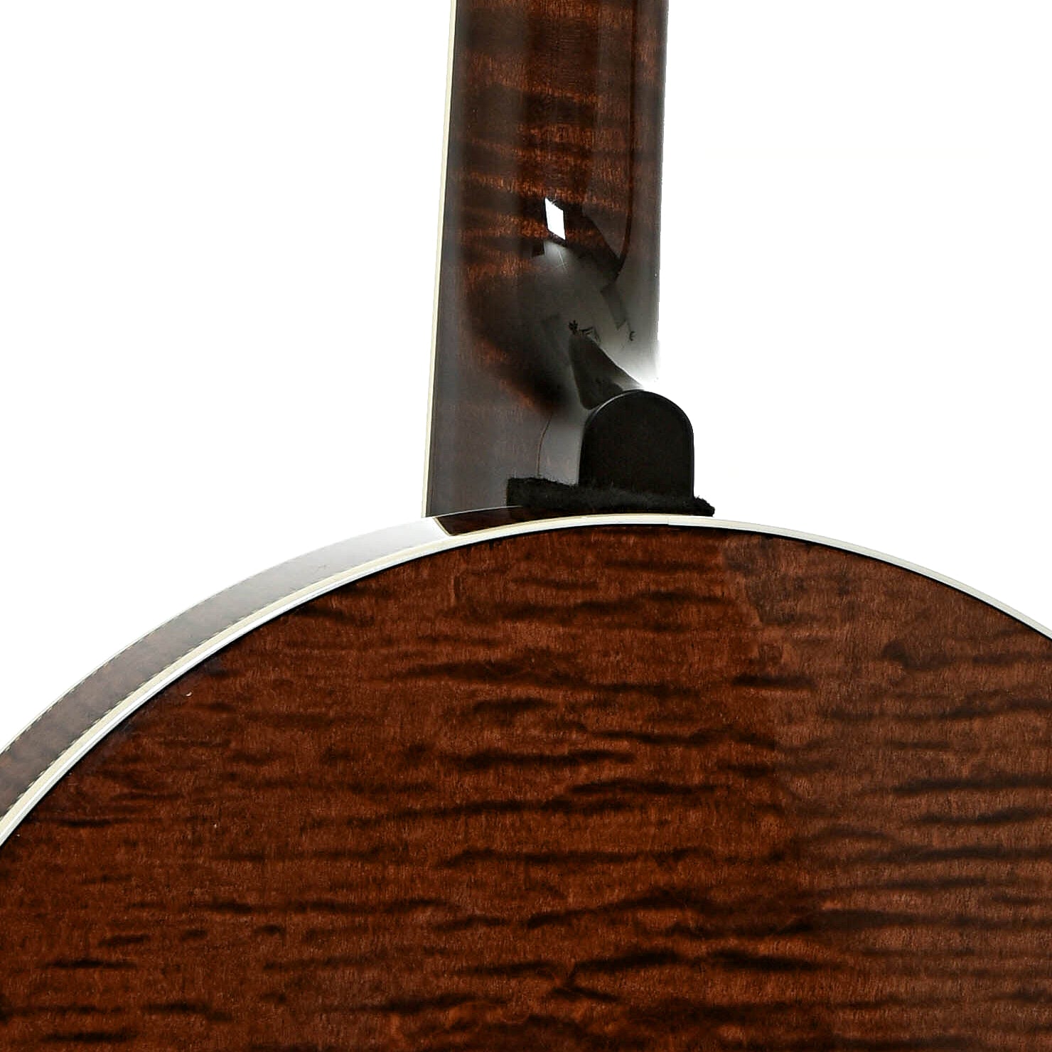 Neck joint of Capek Allegoria Gold Banjo & Case, Flame Maple
