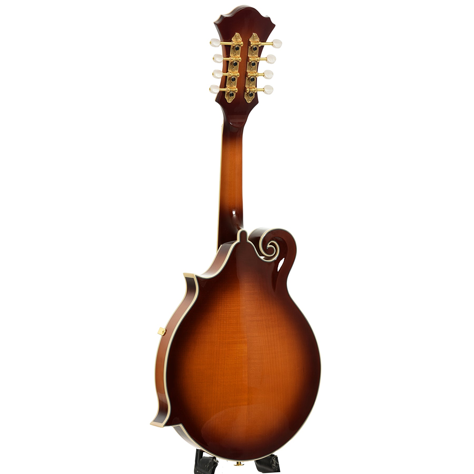 Full back and side of Ibanez M700S F-Style Mandolin, Antique Violin Sunburst 