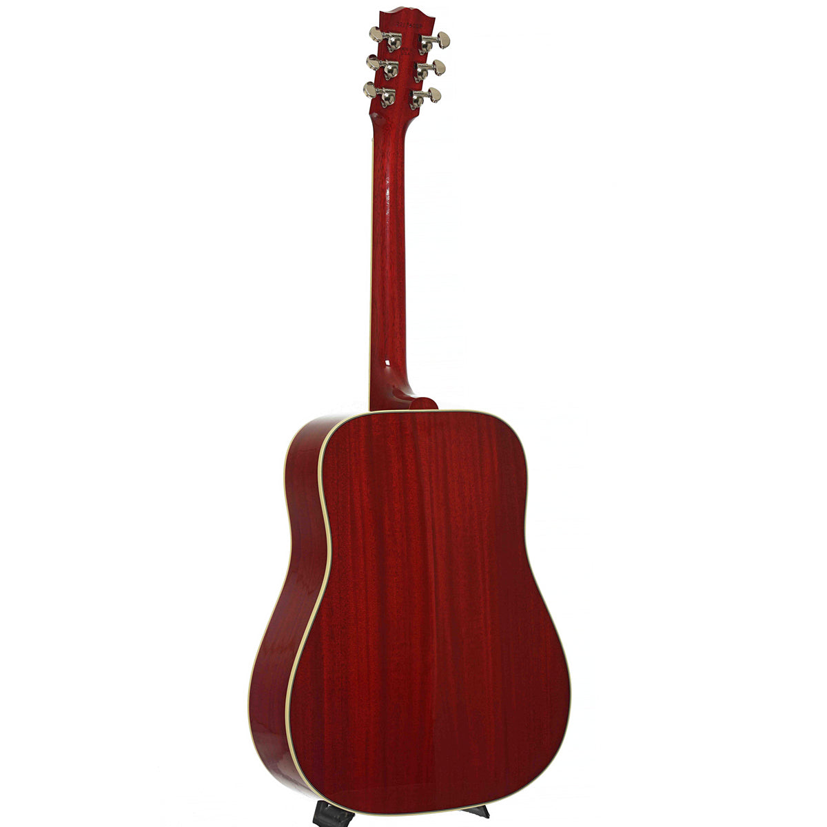 Full Back & Side of Gibson Hummingbird Standard Acoustic Guitar & Case, Vintage Cherry Sunburst (HiFi Pickup)