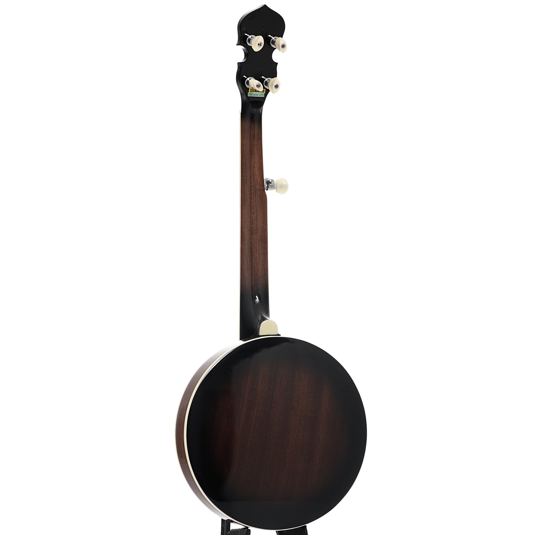 Full back and side of Gold Tone BG-Mini Resonator Banjo