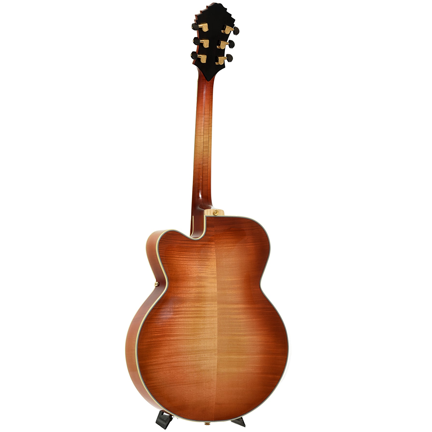 Full back and side of Gagnon 17 in. Metro Prototype Archtop Hollowbody Electric Guitar 