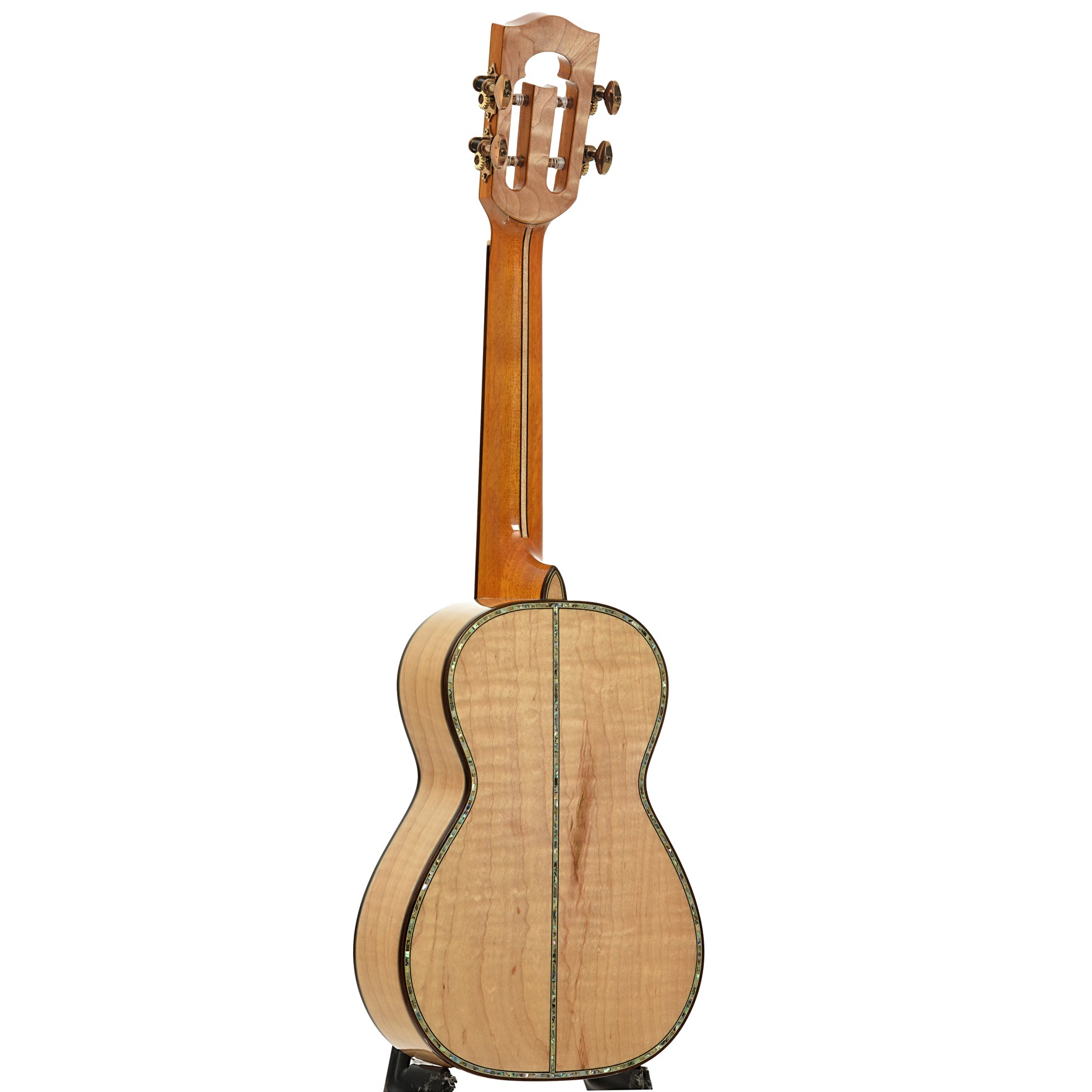 Full back and side of Ohana CK450QEL Concert Uke
