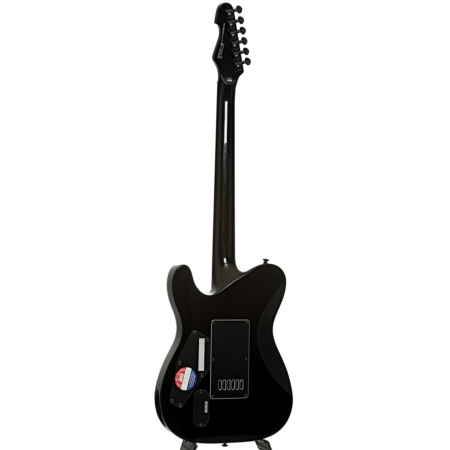 Full back and side of ESP LTD TE-1000 Evertune Electric Guitar
