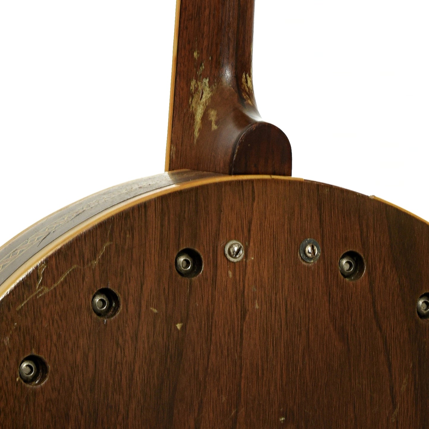 Neck joint of Weymann Style 85 Tenor Banjo 
