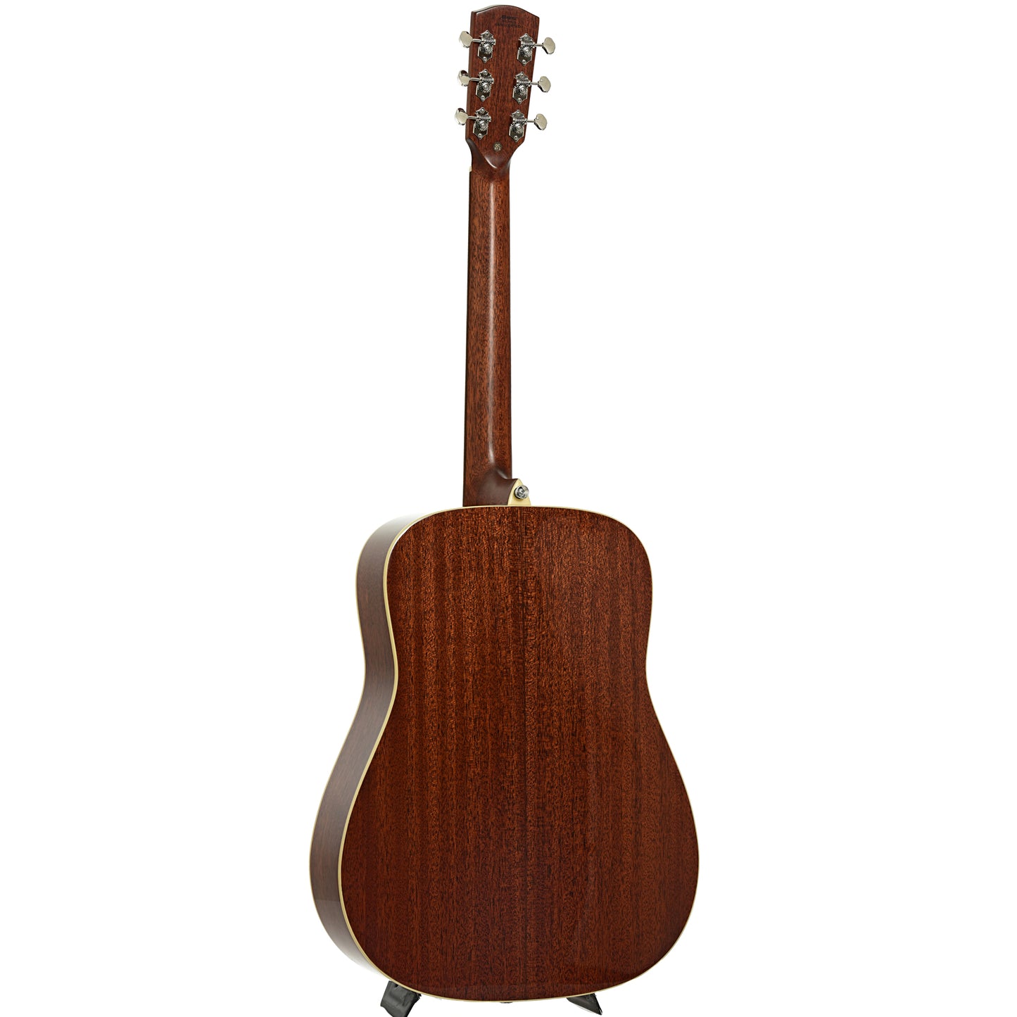 Full back and side of Alvarez Masterworks Series MD60 Herringbone Dreadnought Acoustic Guitar