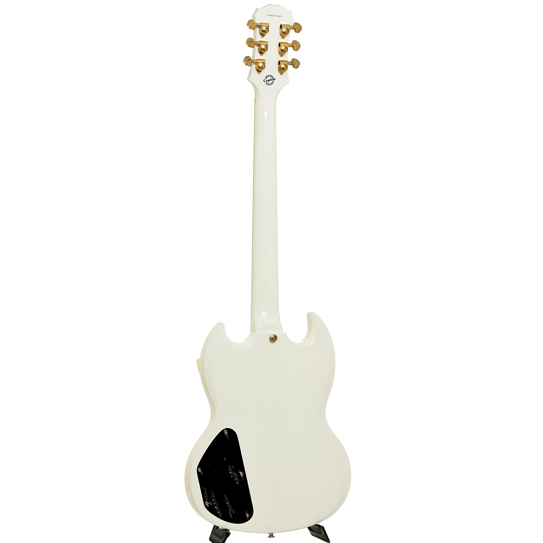 Full back and side of Epiphone Les Paul Custom (SG) 61' Limited Edition 