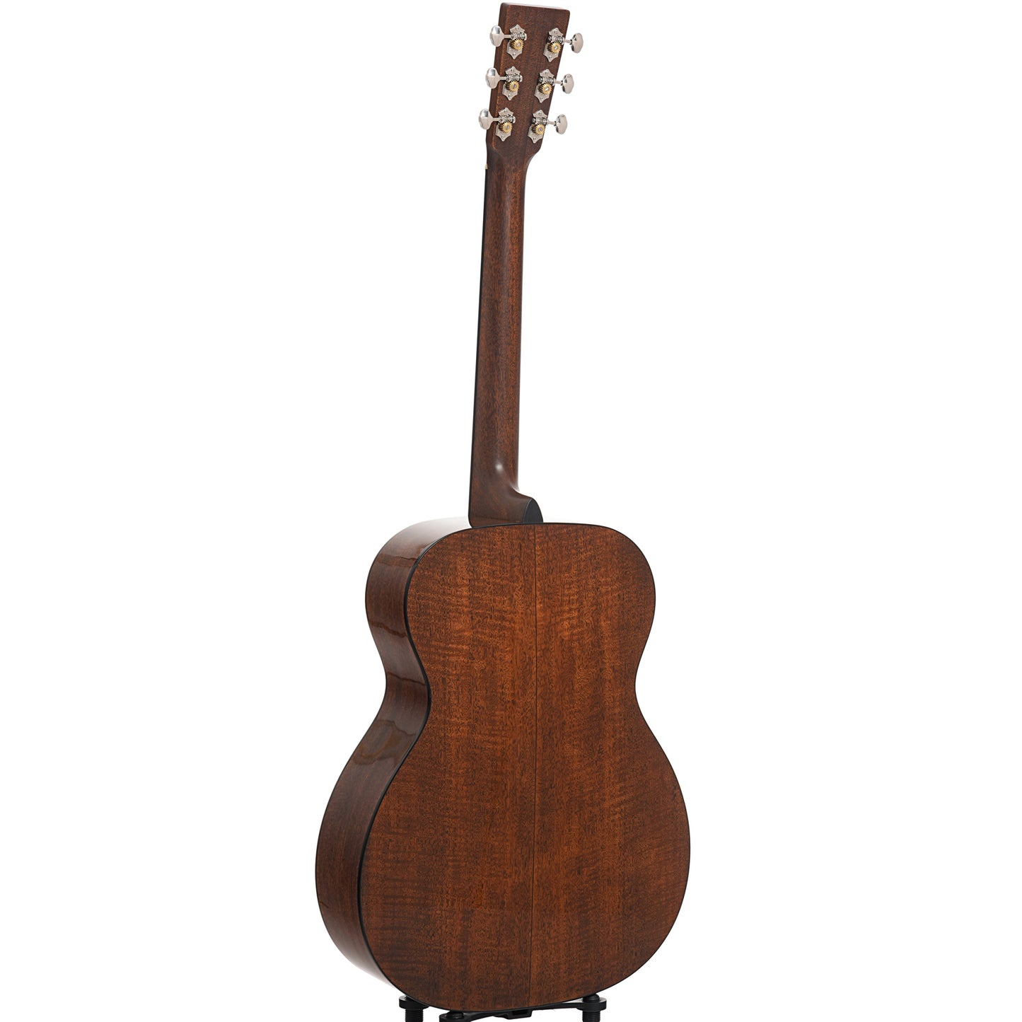 Full back and side of Martin Custom 18-Style 000 Guitar & Case, Flame Mahogany & Alpine Spruce