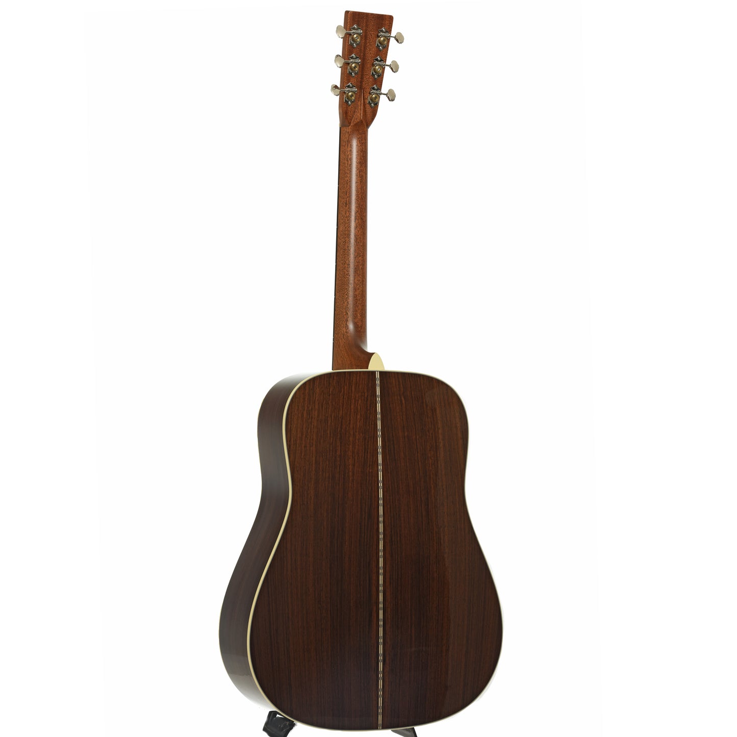 Full back and side of Martin D-28L Lefthanded Acoustic Guitar