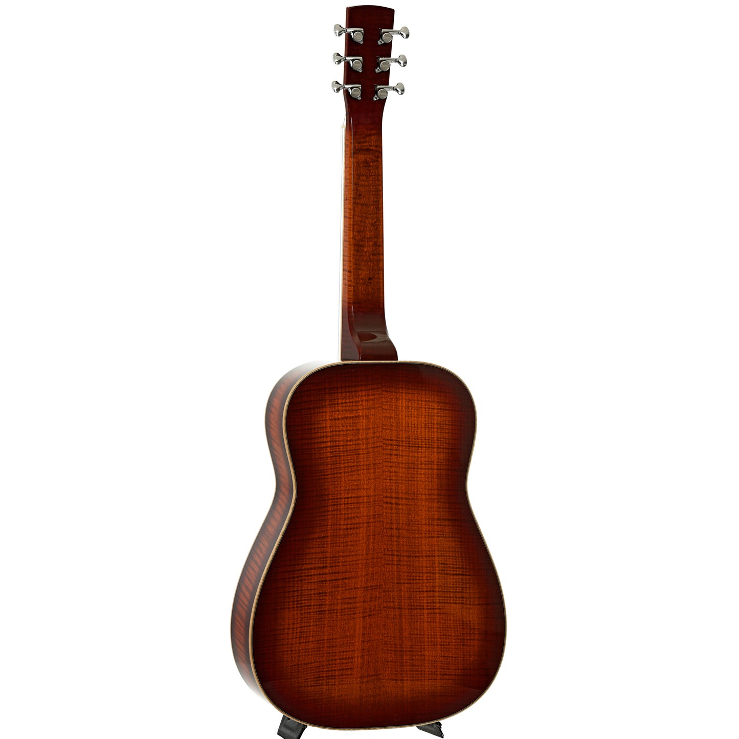 Full back and side of Beard Legacy E-Model Squareneck Resonator Guitar Amber Sunburst