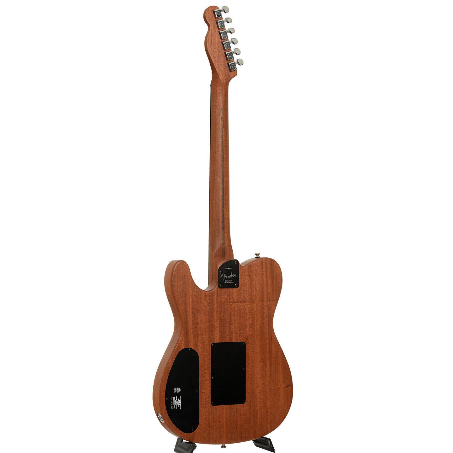 Full back and side of Fender Acoustasonic Telecaster Acoustic Guitar 